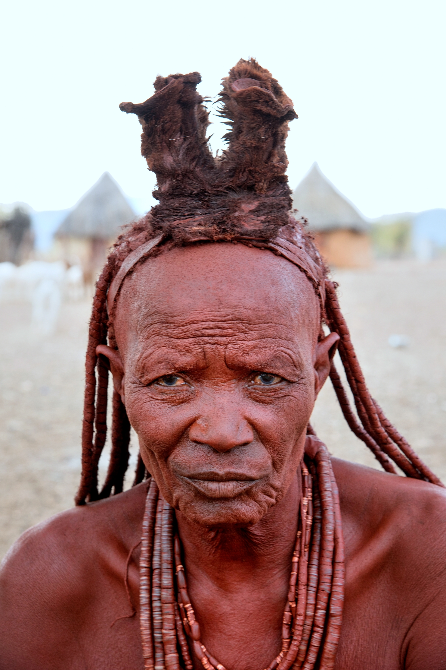 Ovamboland - Anziana donna Himba