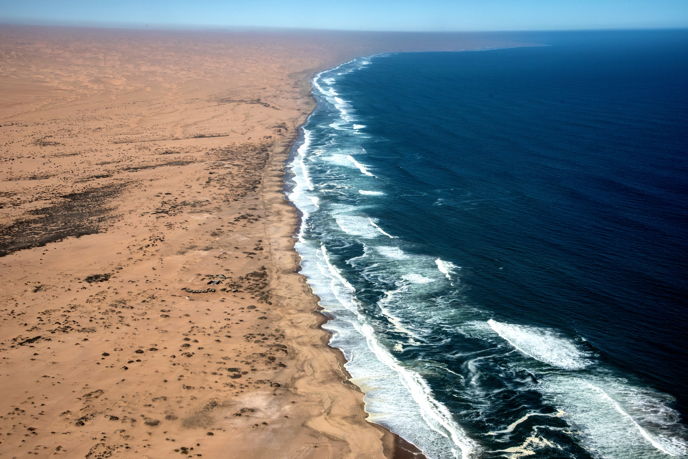Deserto del Namib - Veduta aerea Skeleton Coast