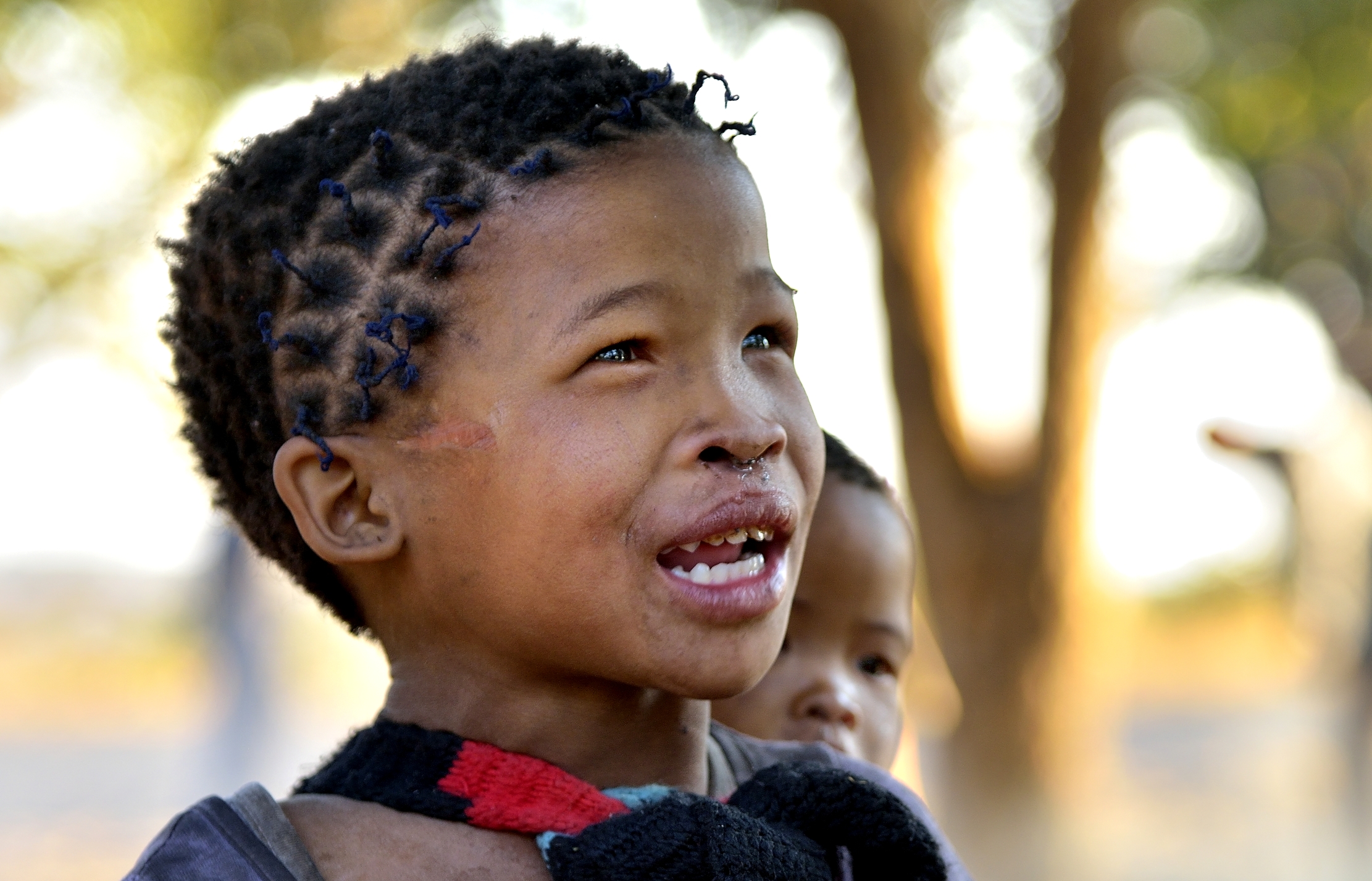 Bushmanland - Sorriso di Bambina Boscimane