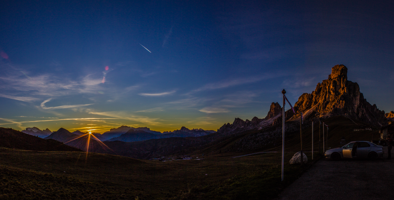 Tramonto al passo Giau