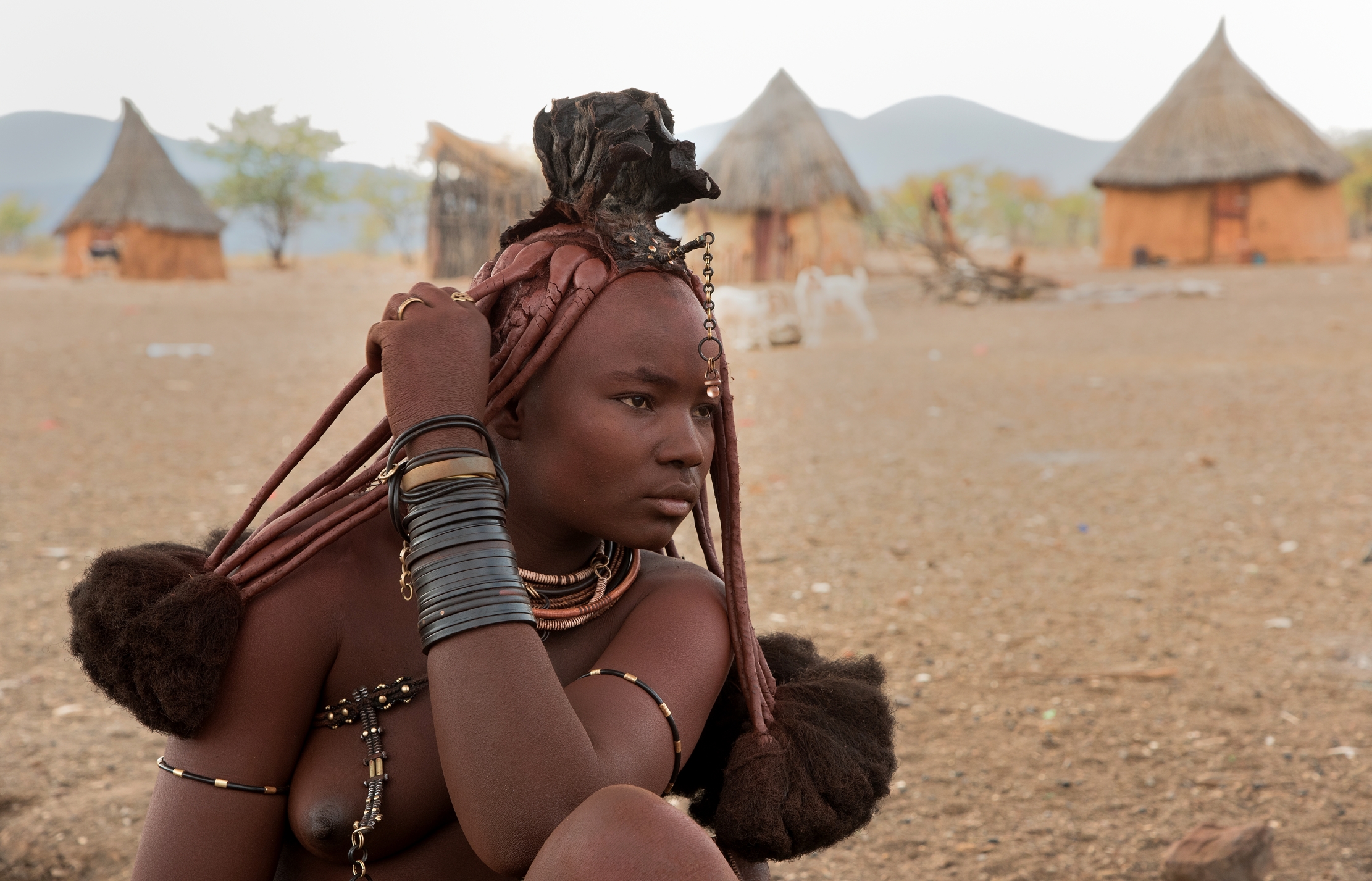 Ovamboland - Giovane donna Himba