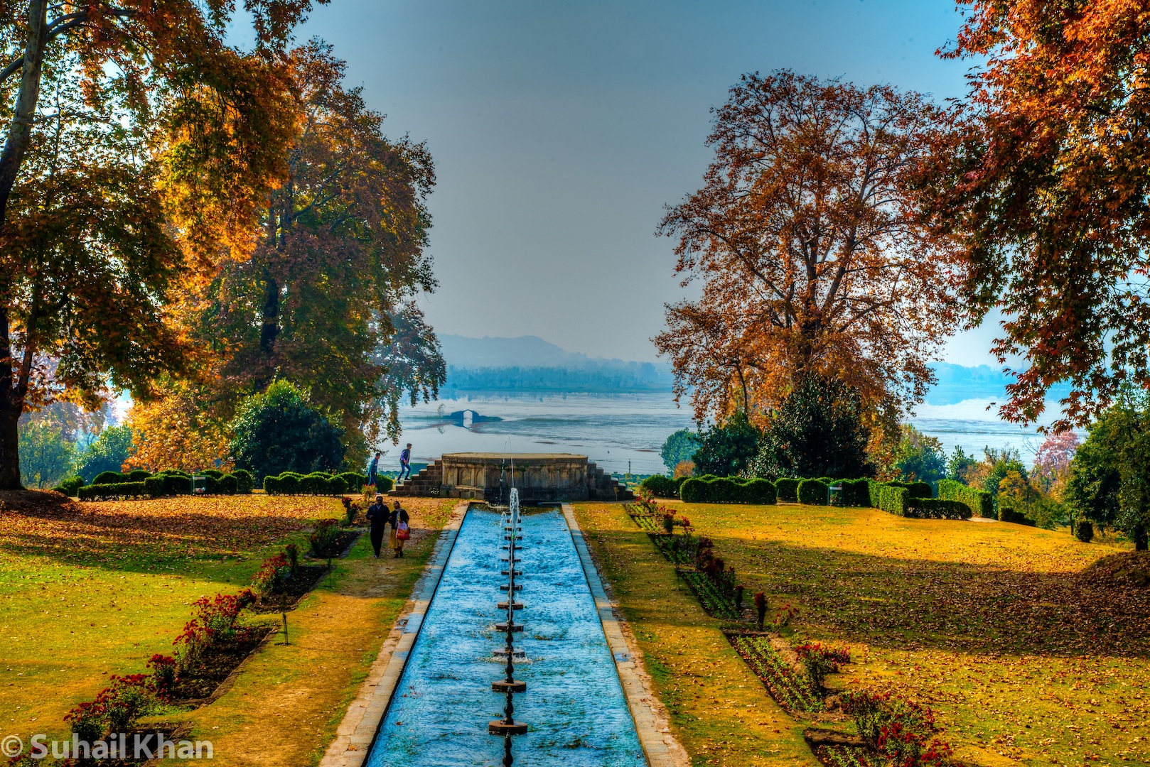Mughal Garden, Nishat, Kashmir, India.