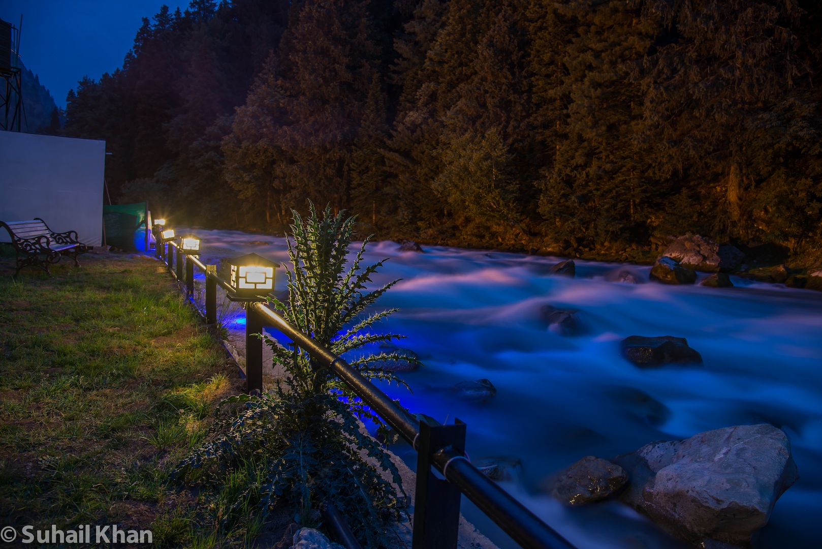 Il flusso dai ghiacciai, Kashmir, India.