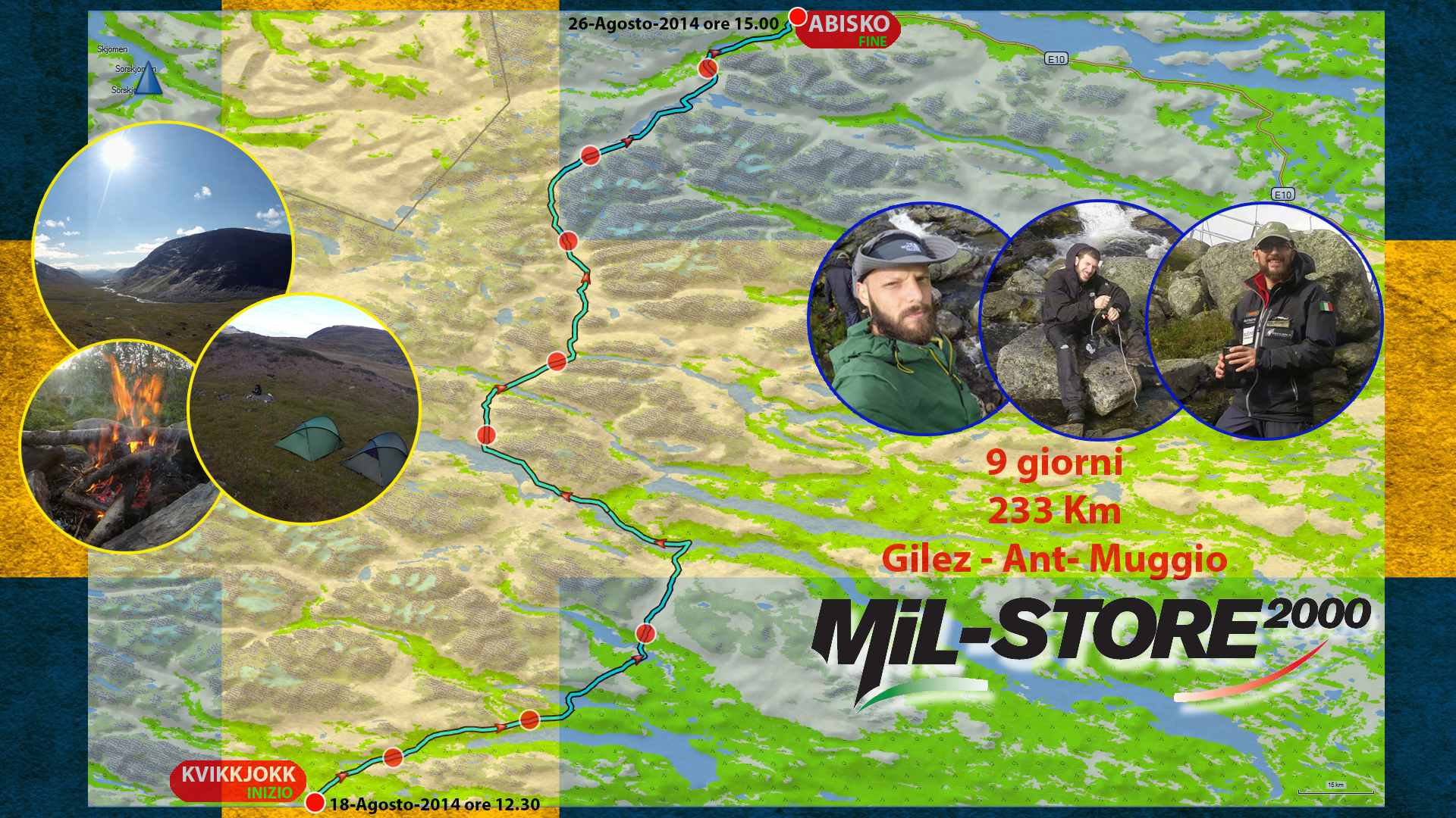 Tracciato Kungsleden - Norrland