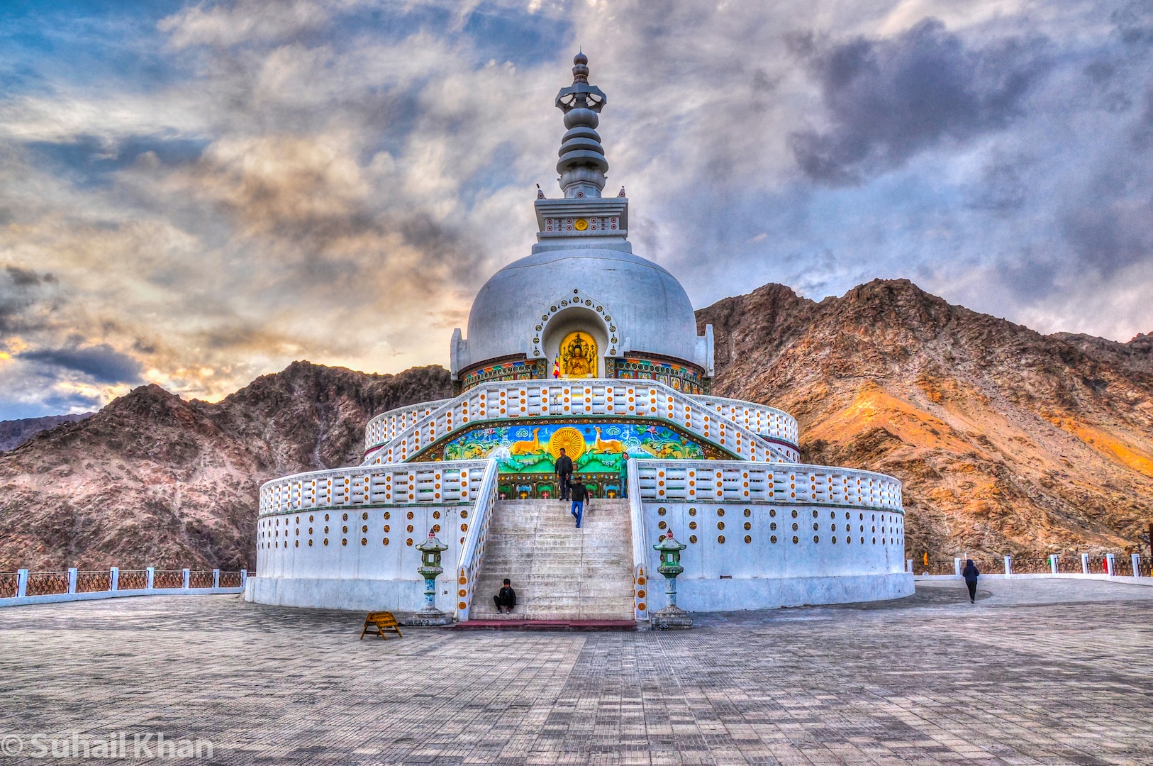 Shanti Stupa, Ladakh, in India.