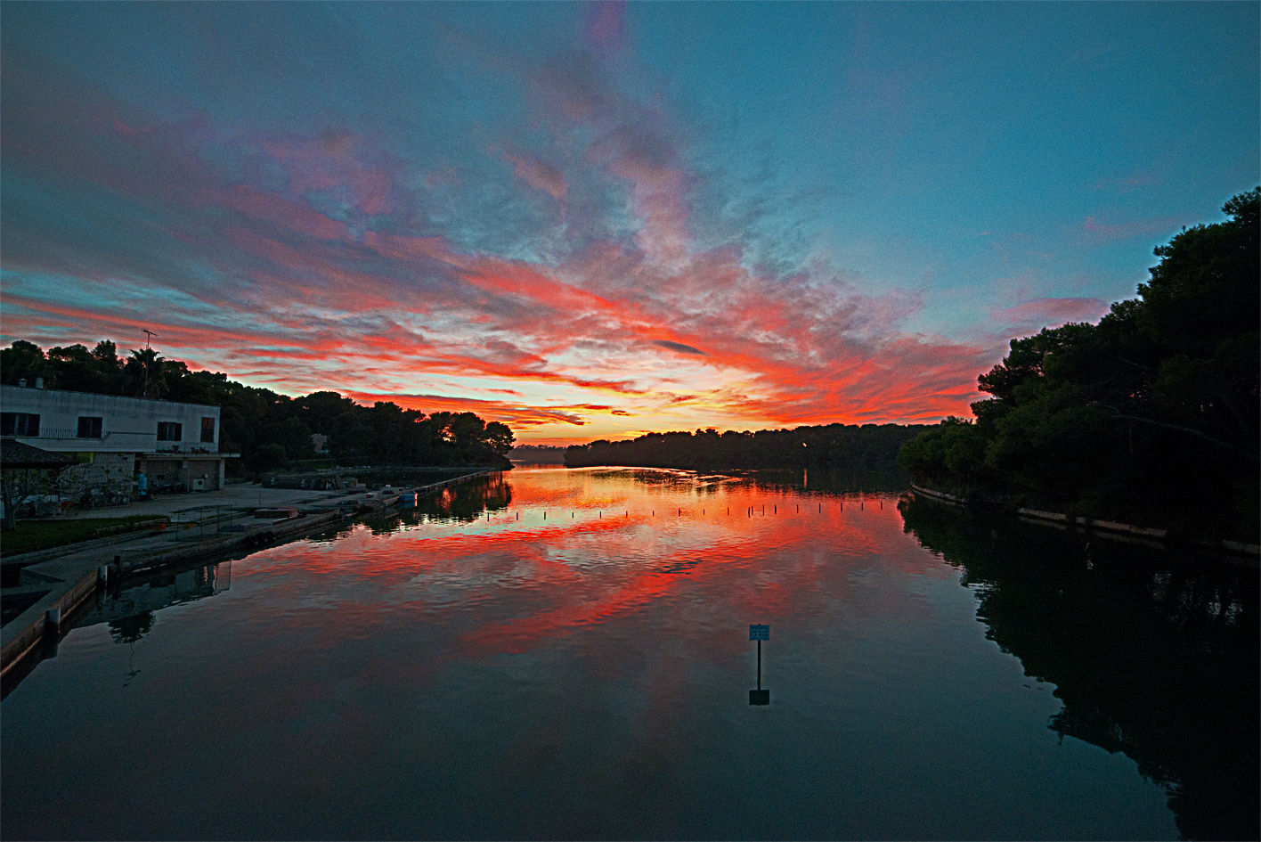 Sunset of October, Alimini Landscape