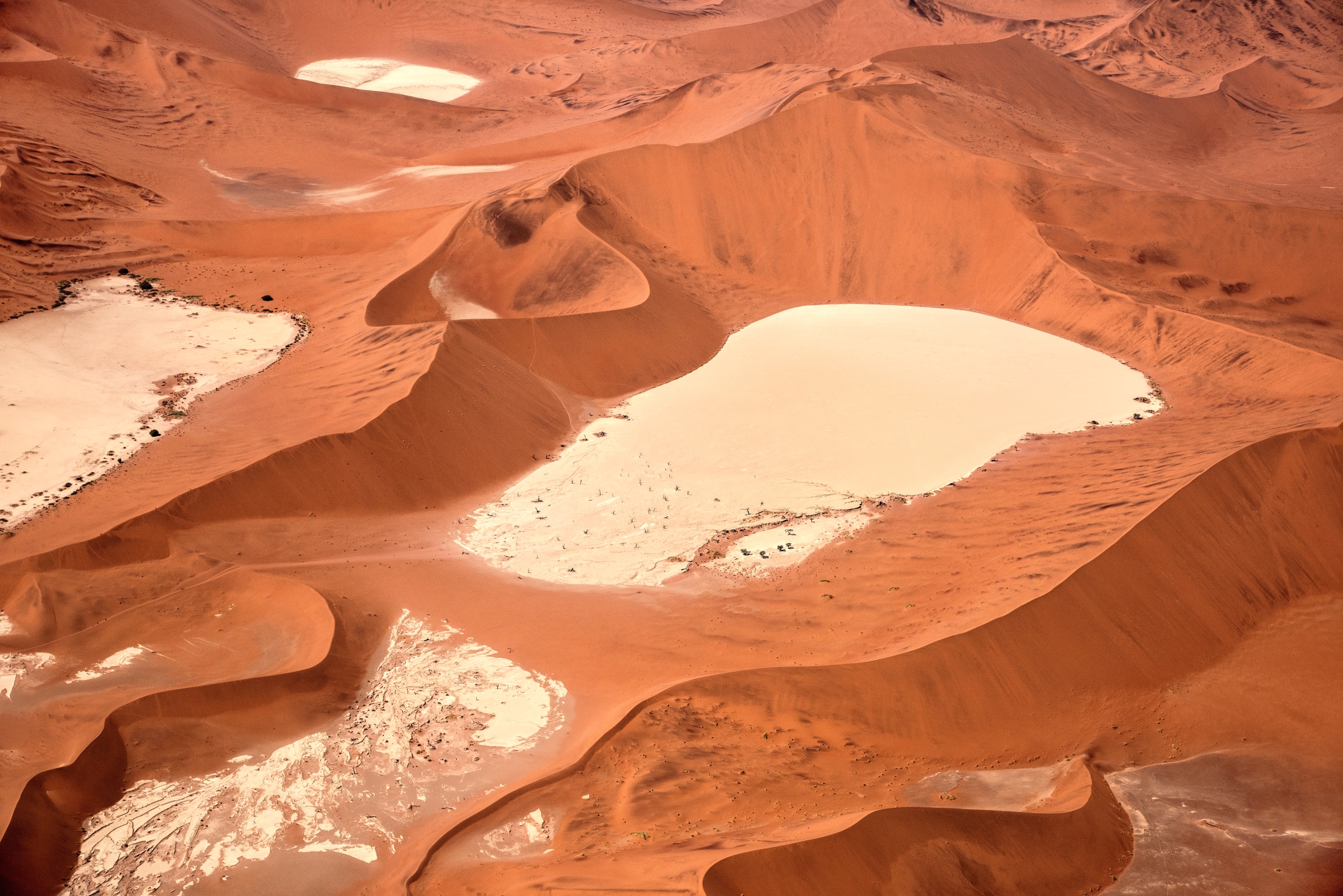 Deserto del Namib - Veduta aerea Deadvleo e Sossusvlei