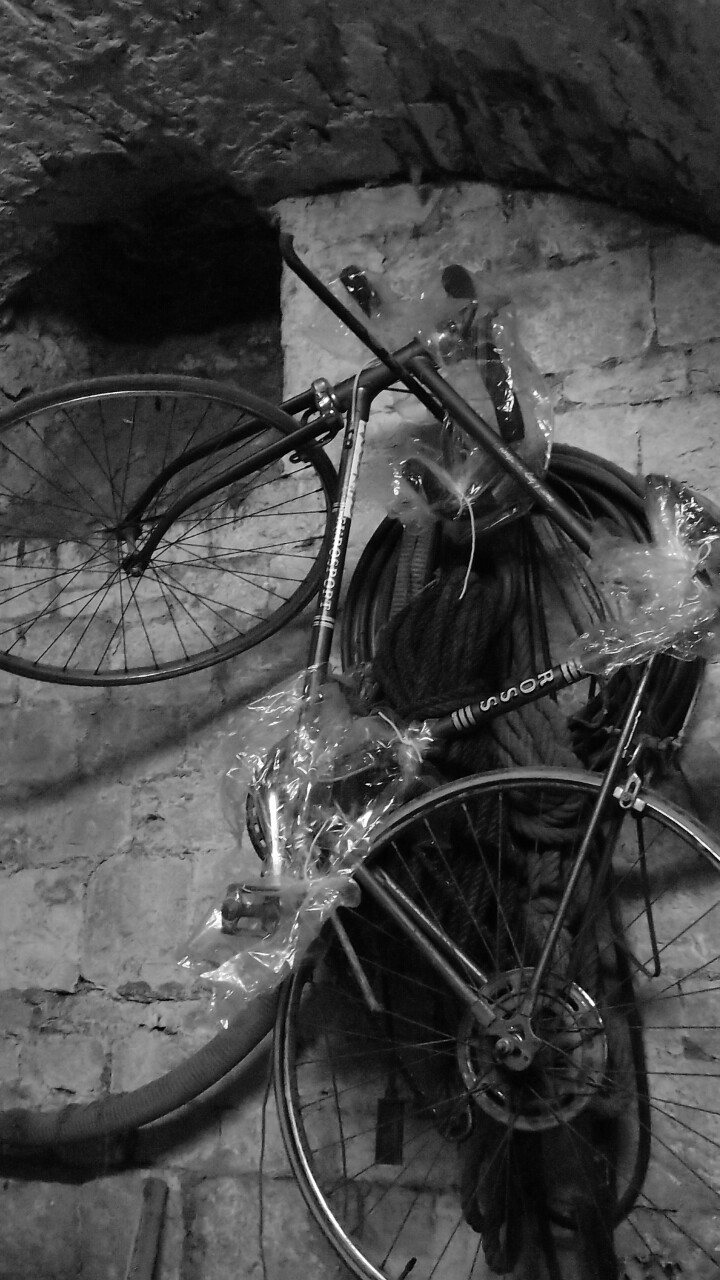 The bike on the wall