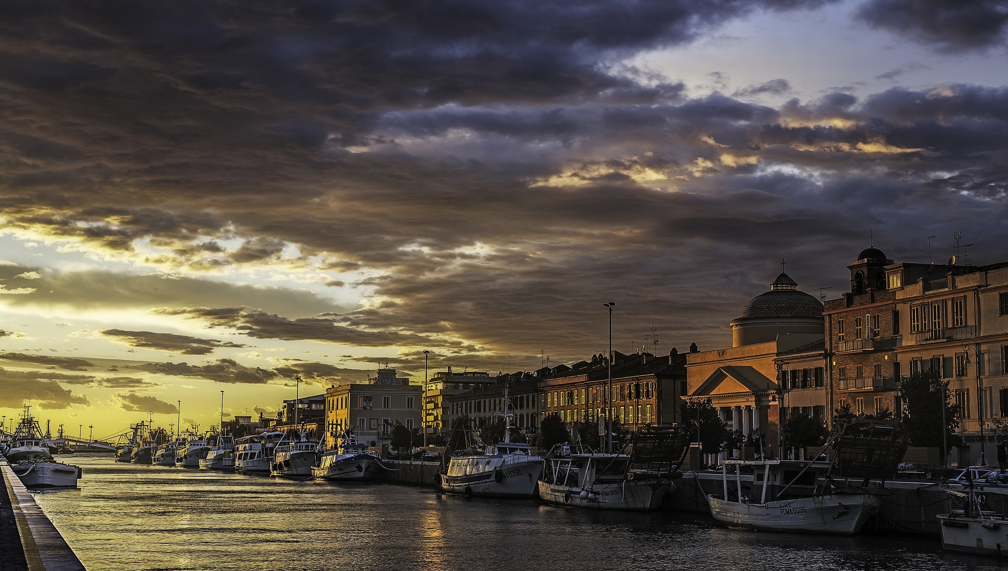Sunset in Fiumicino