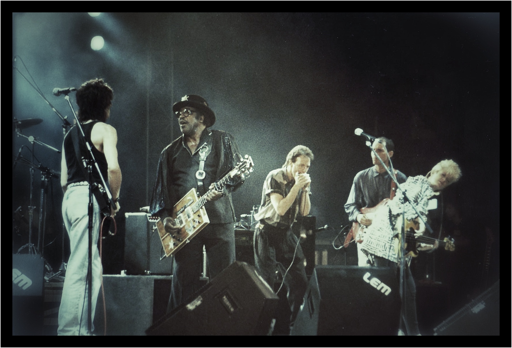 Bo Didley & Ron Wood -  1988