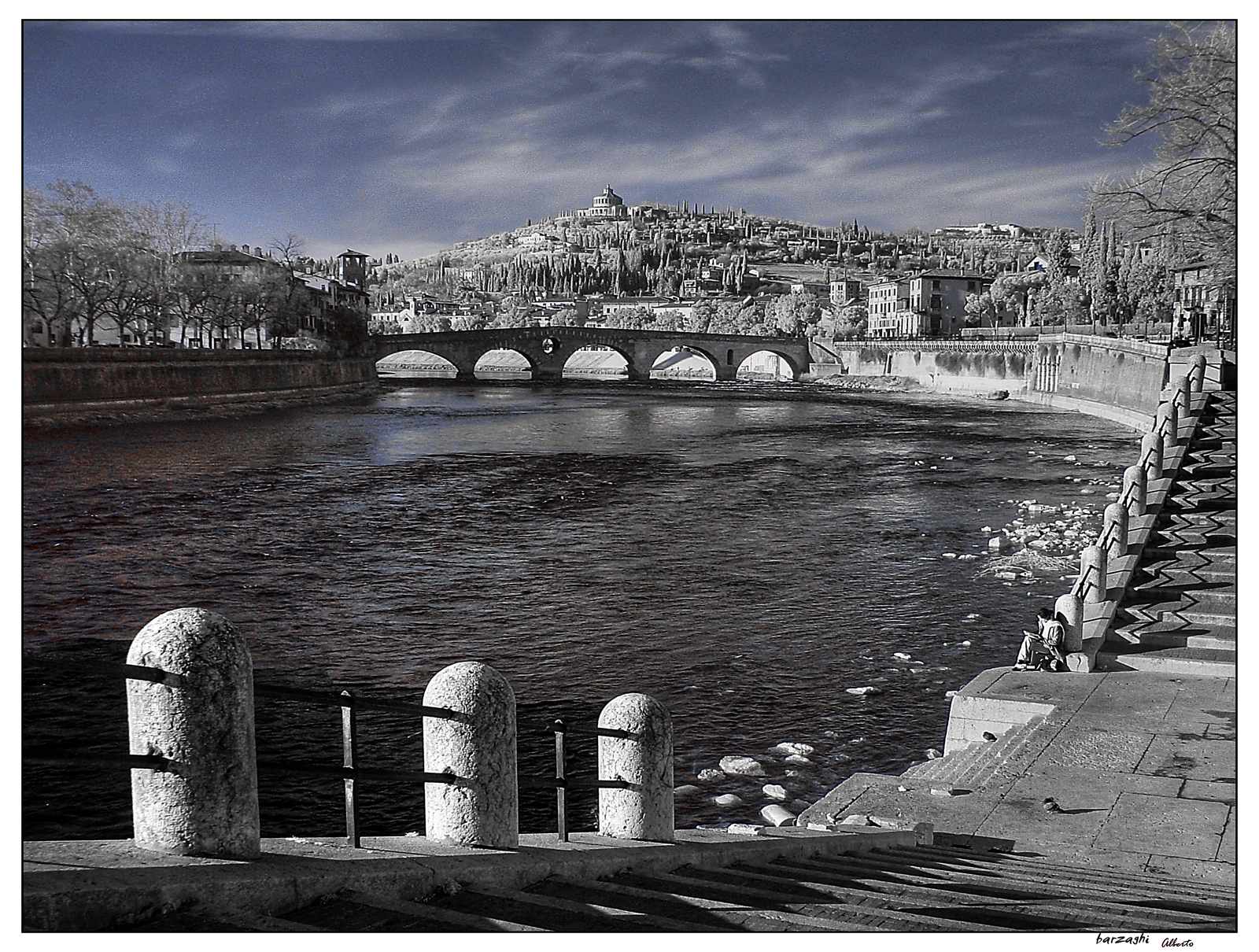 fiume Adige -infrared