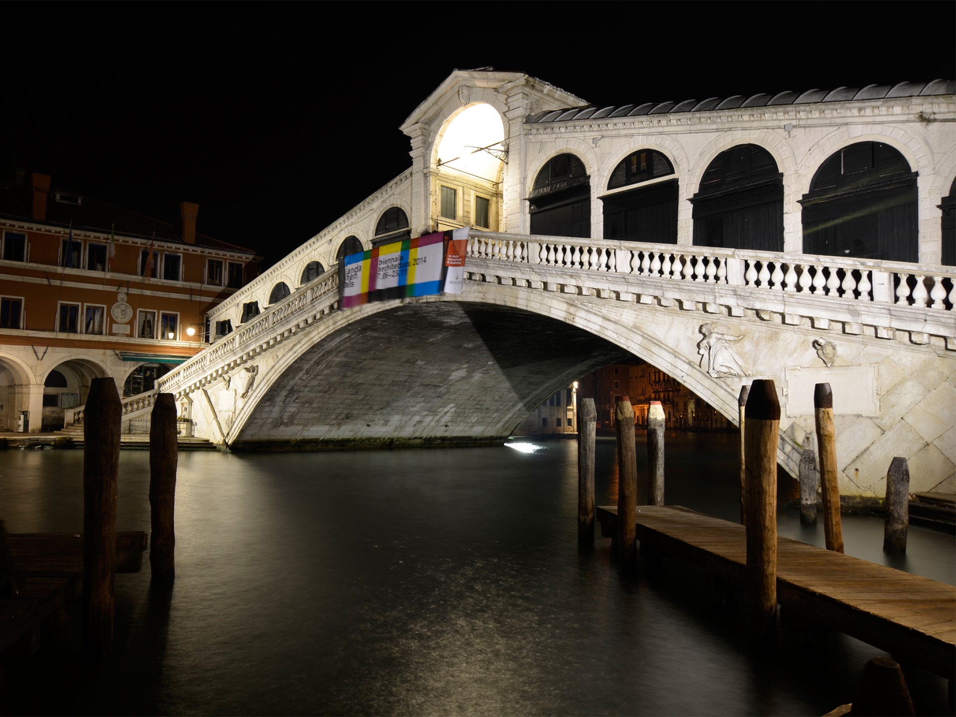 Calm water in Venice