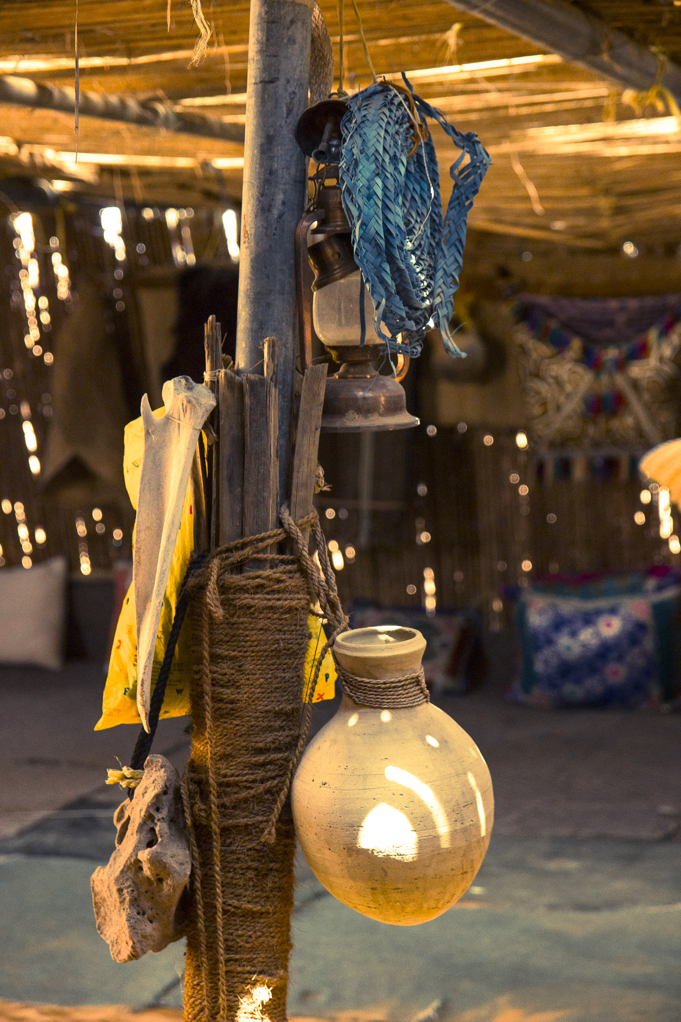 In the Bedouin tent.