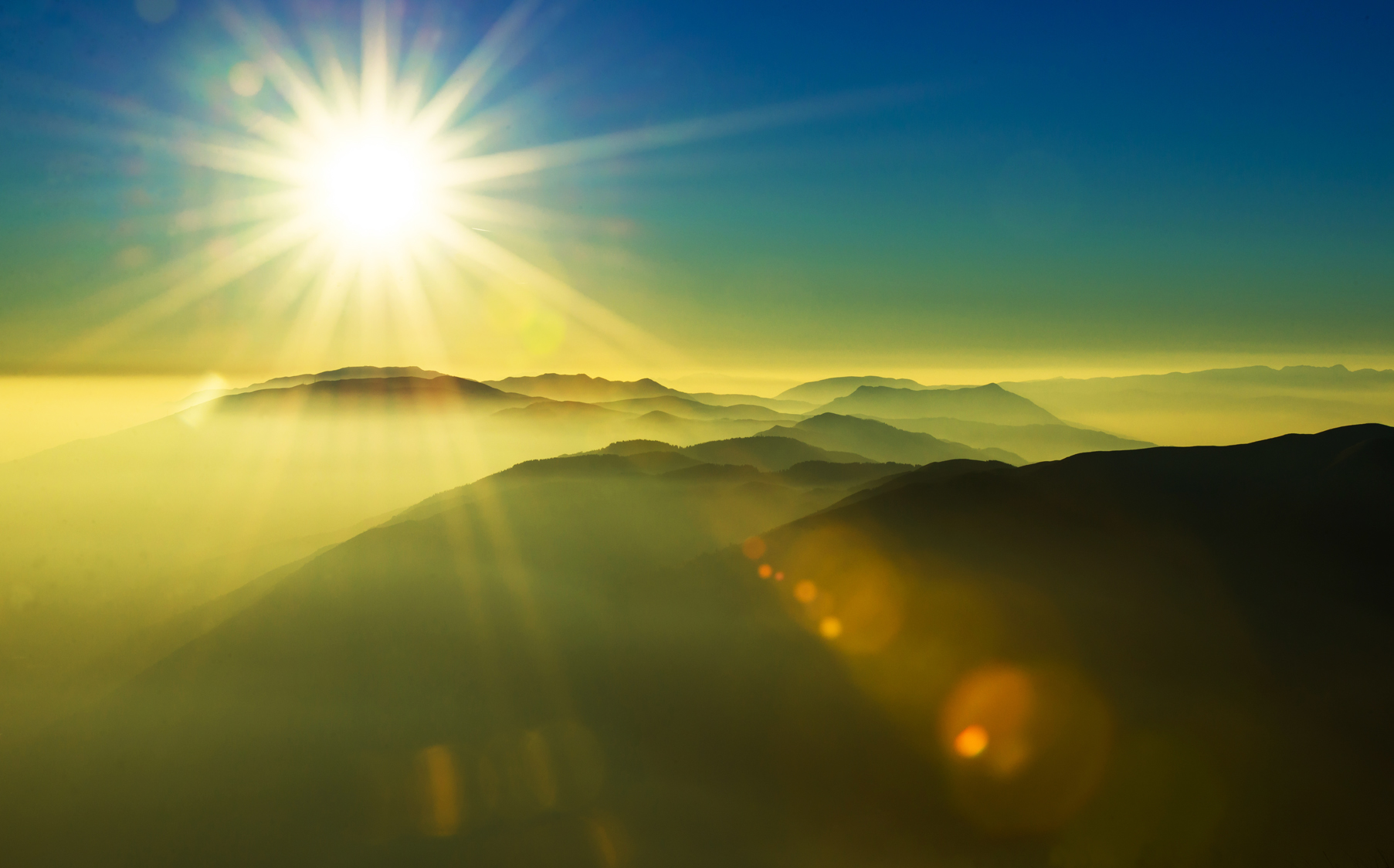 before sunset from Mount Pizzoc