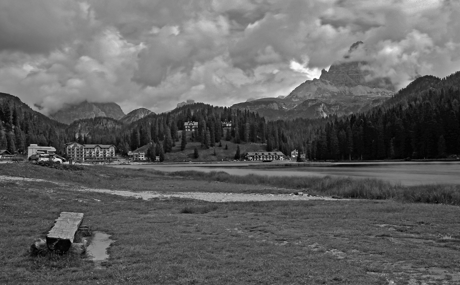 Temporale incombente su Misurina