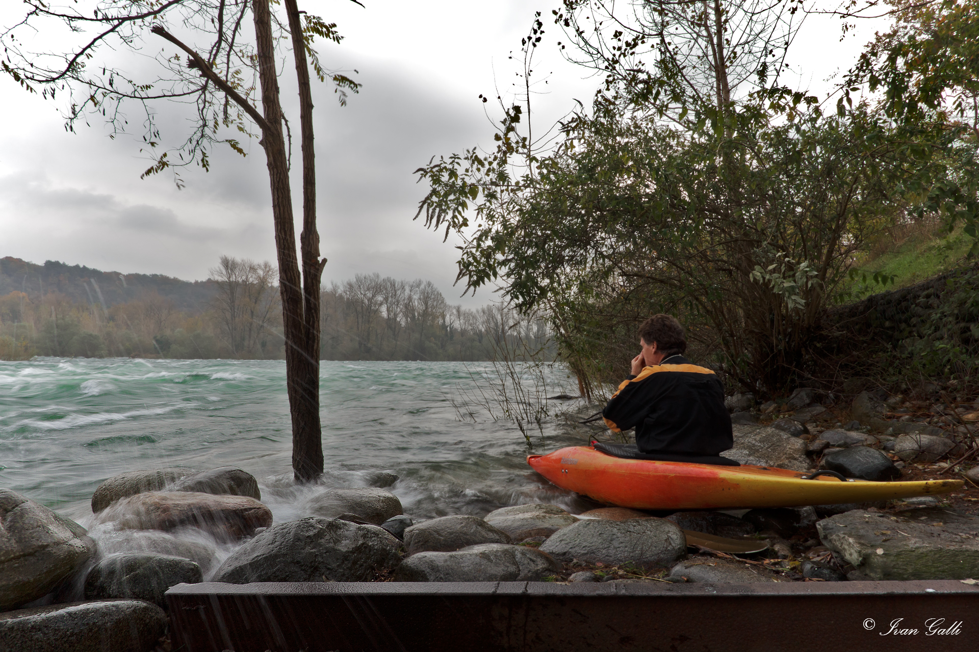 The dam on the river Ticino Panperduto