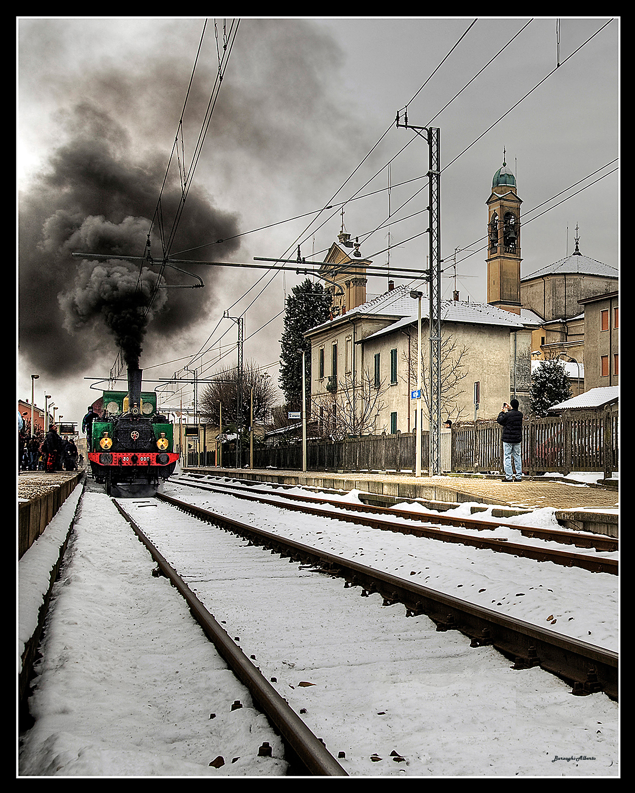 fotografando il treno
