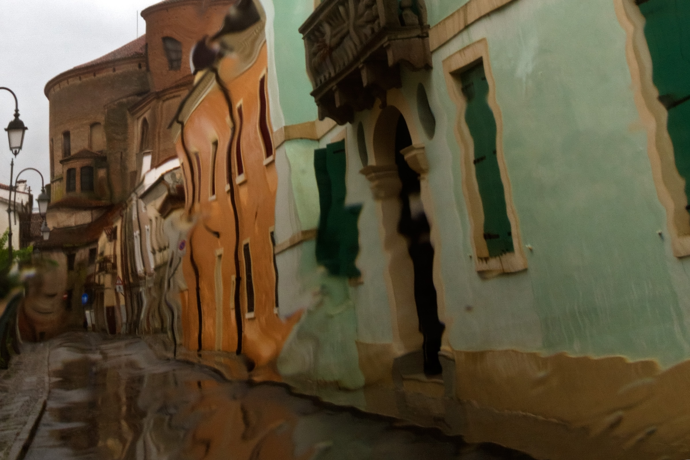 Este sotto la pioggia