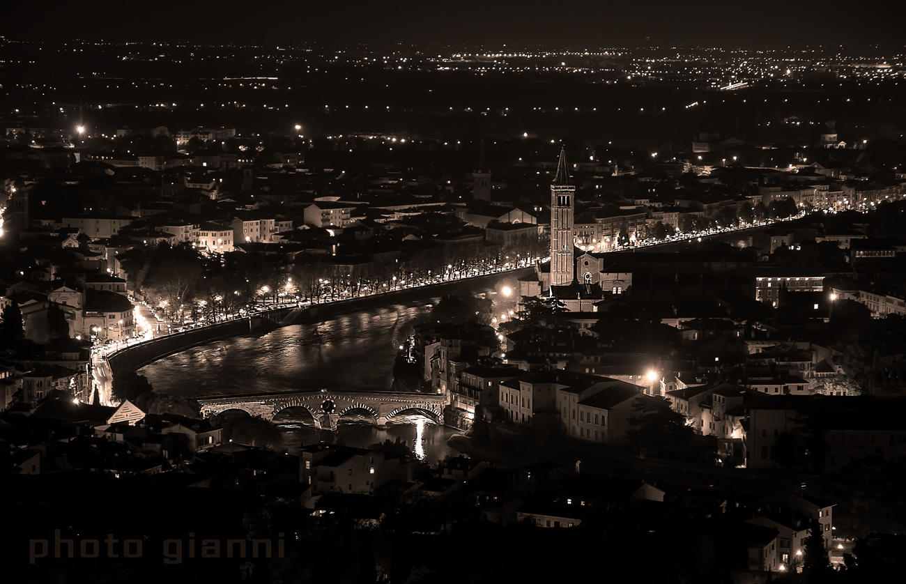 verona ...veduta dalle colline..