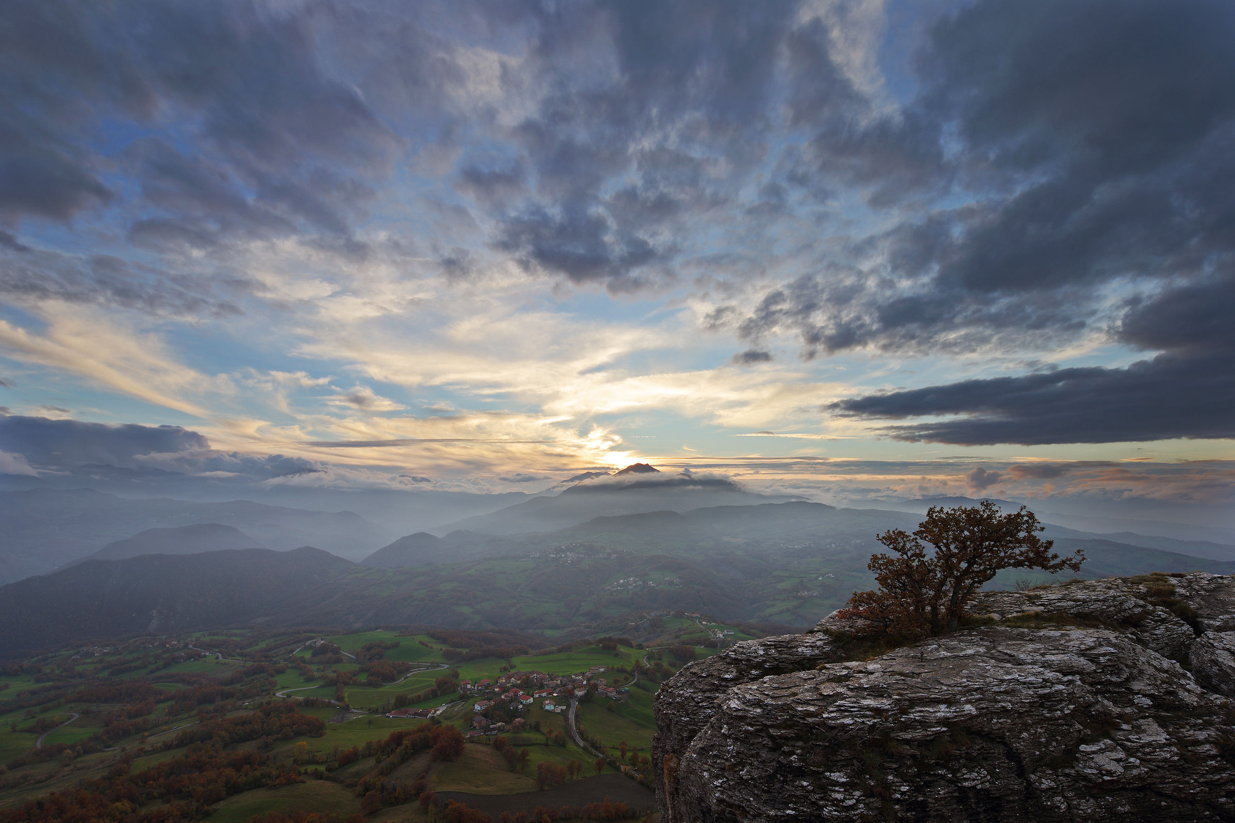 Sunset on Bismantova