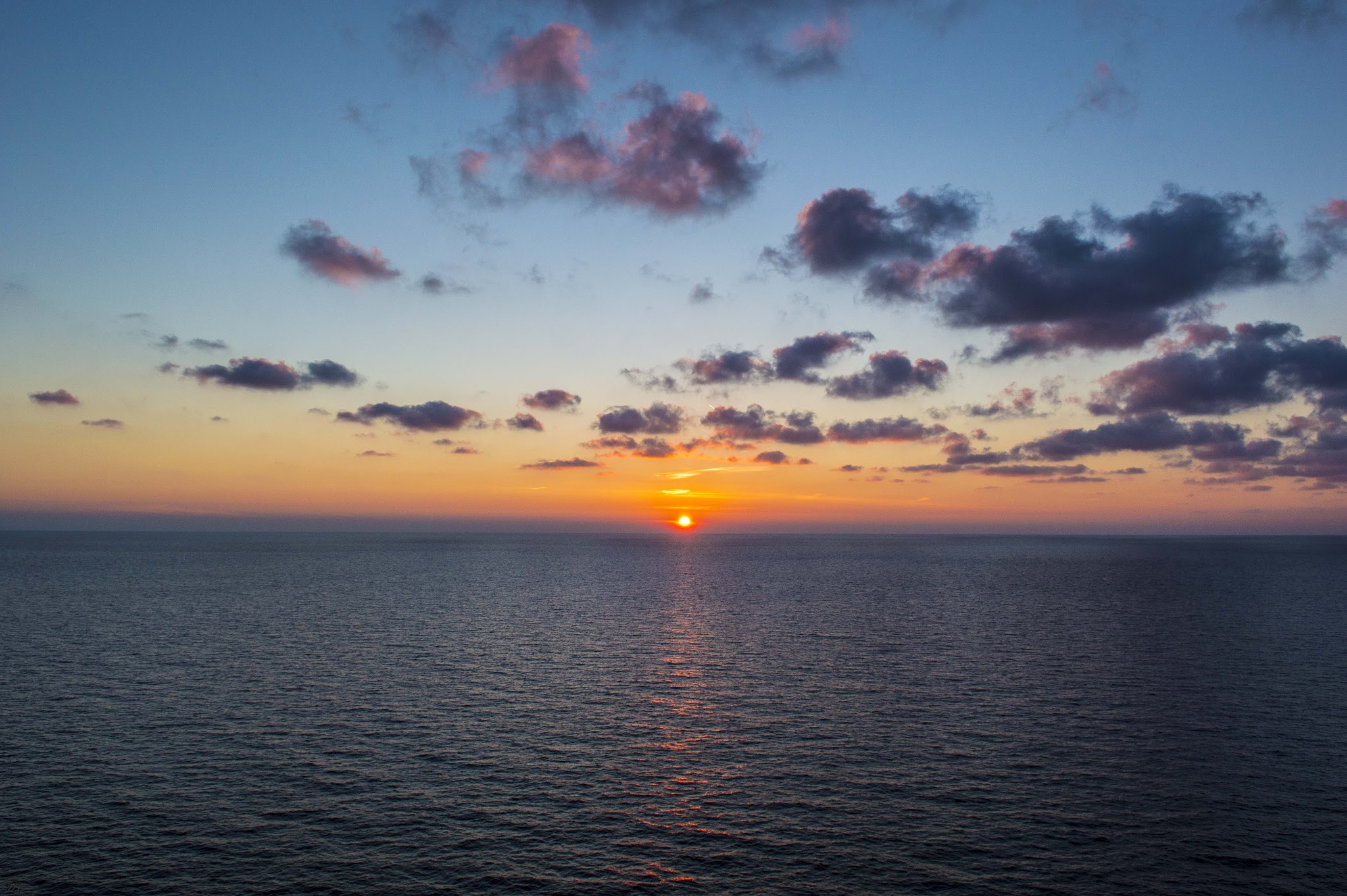 Sunset in the Mediterranean