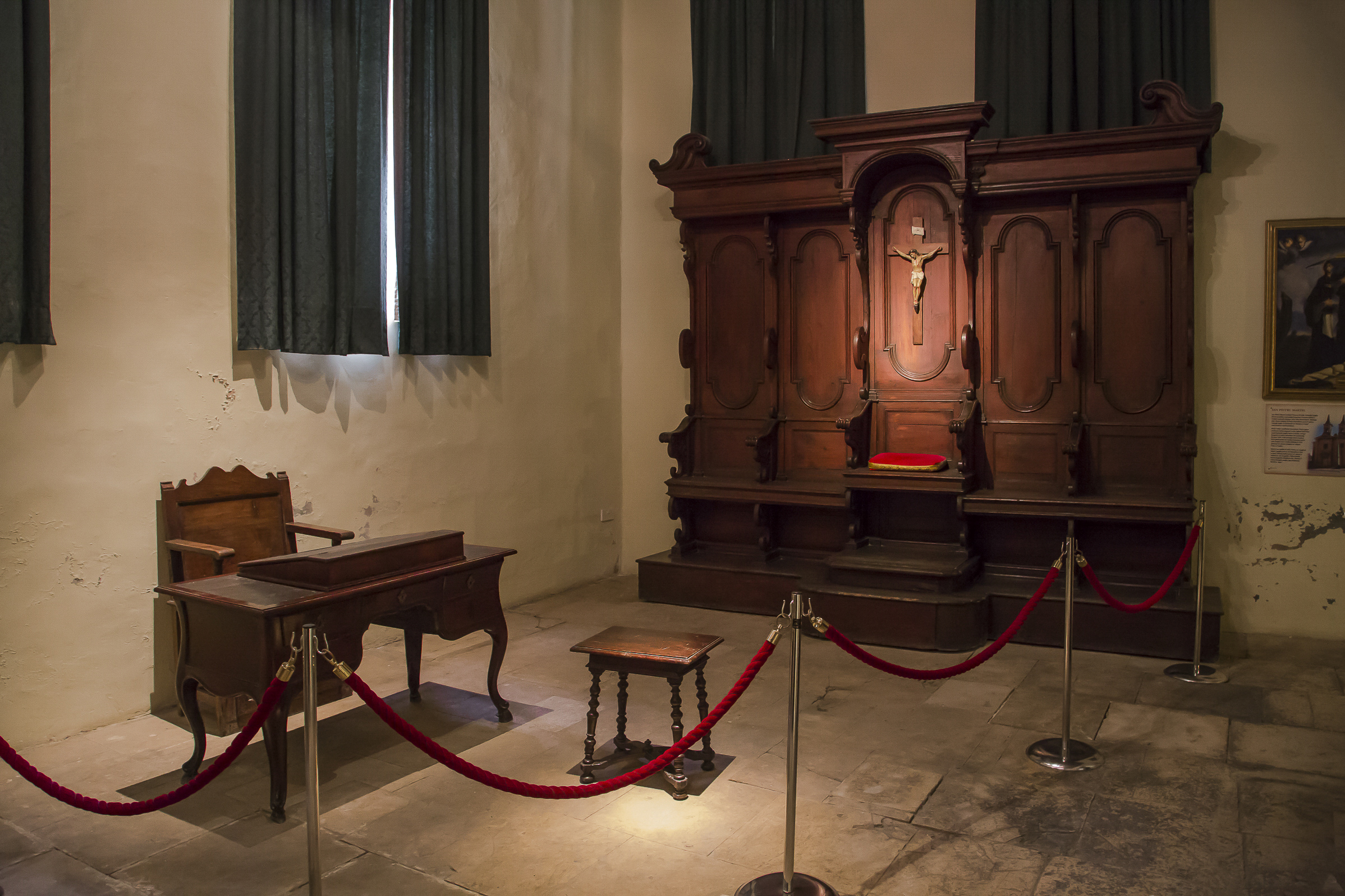 La saletta degli interrogatori