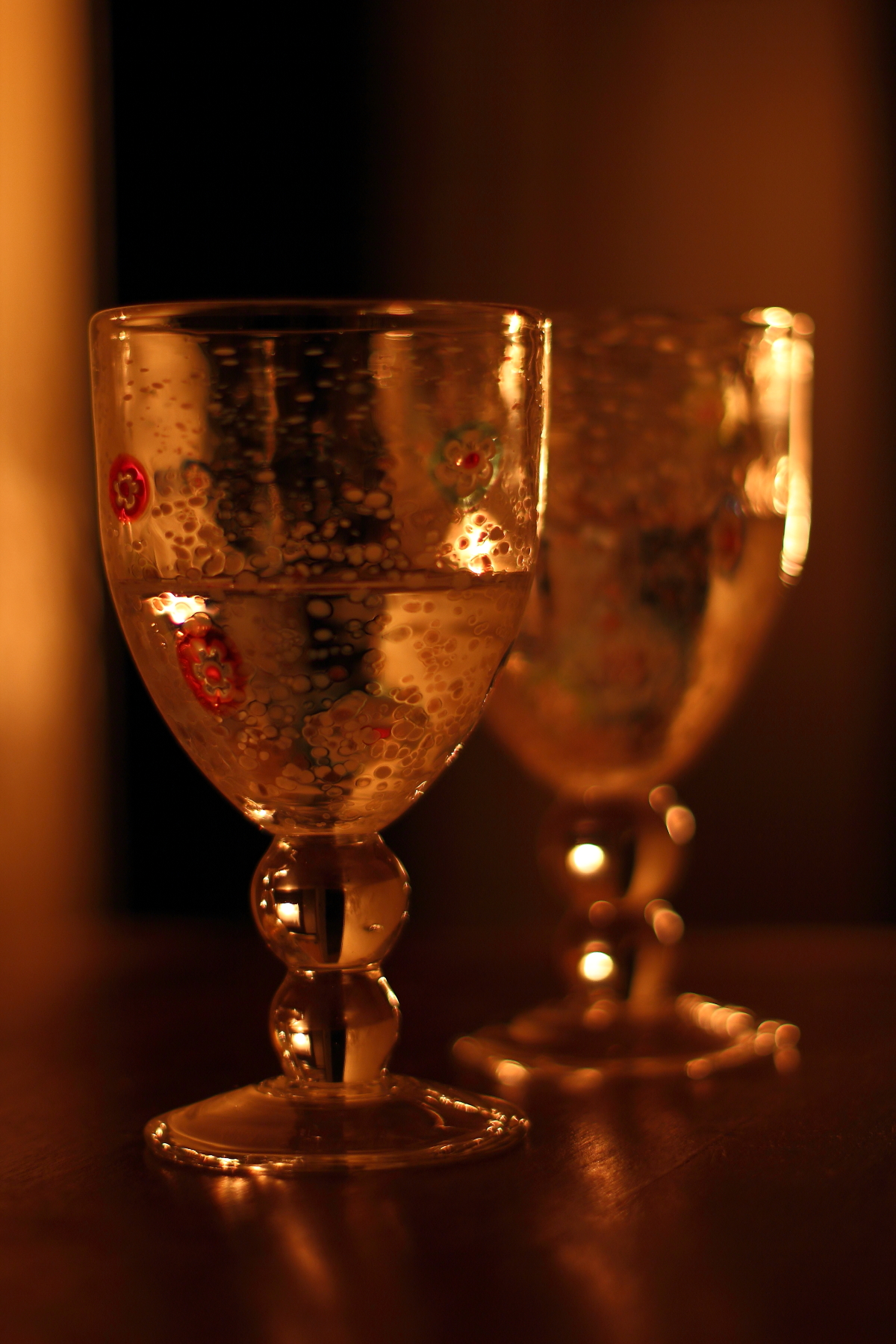 the heat of the fire