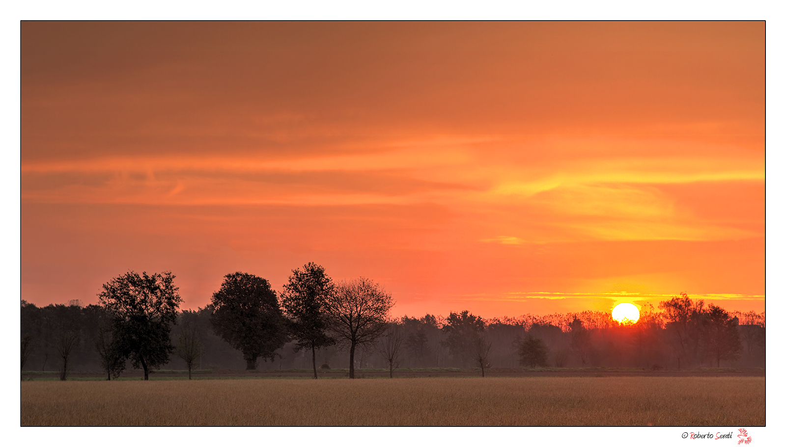 Sunrise in the countryside
