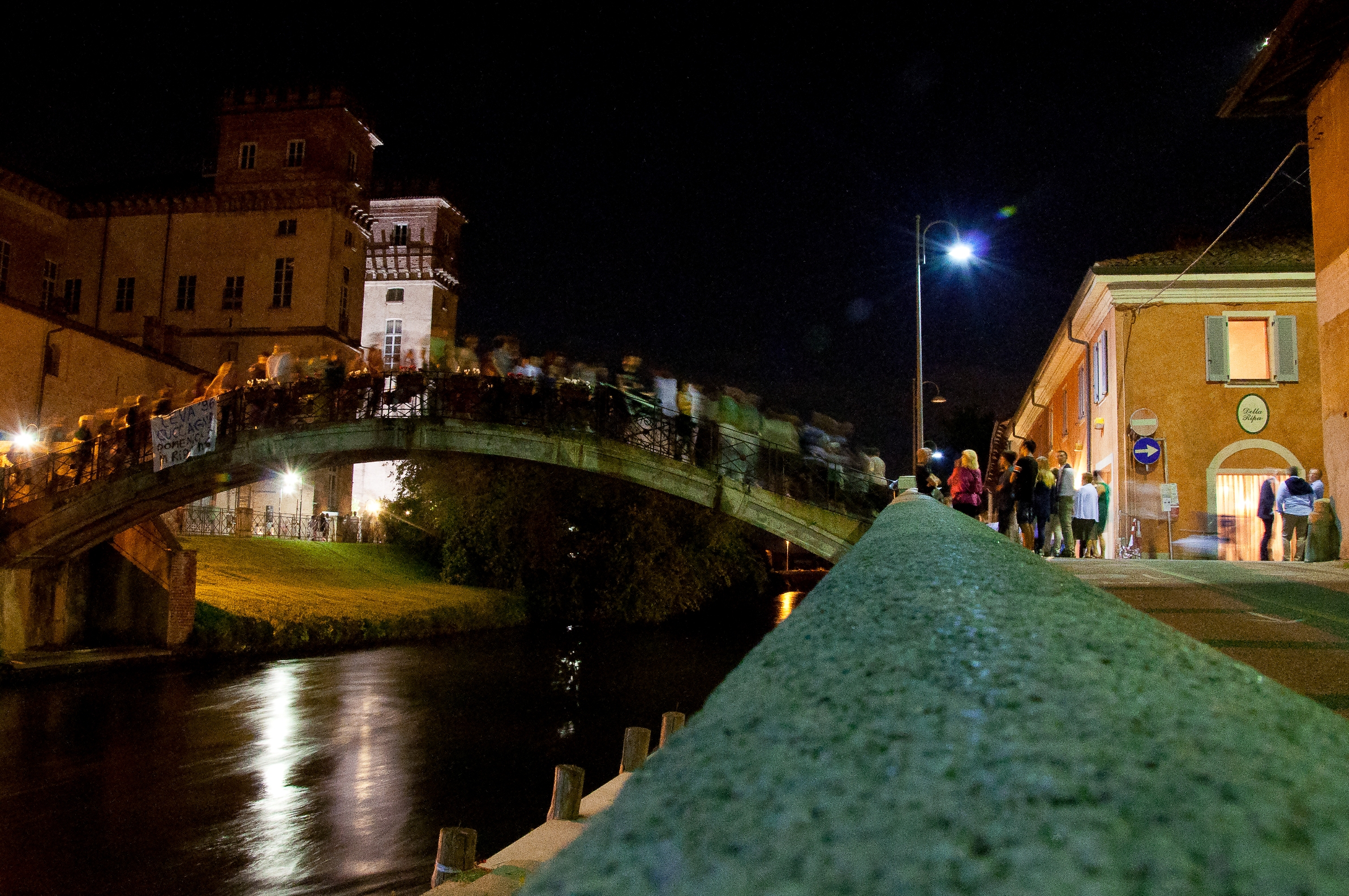 the pedestrian bridge