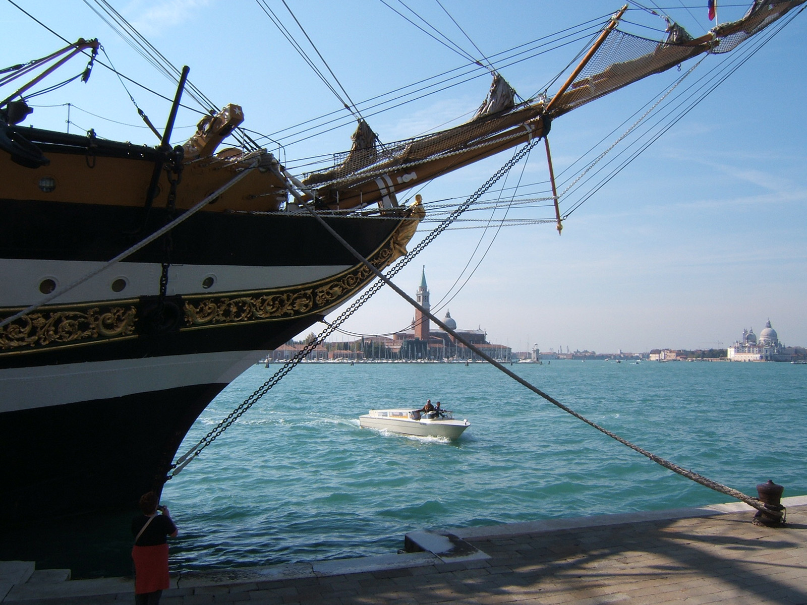 L'Amerigo Vespucci alla Riva dei Sette Martiri