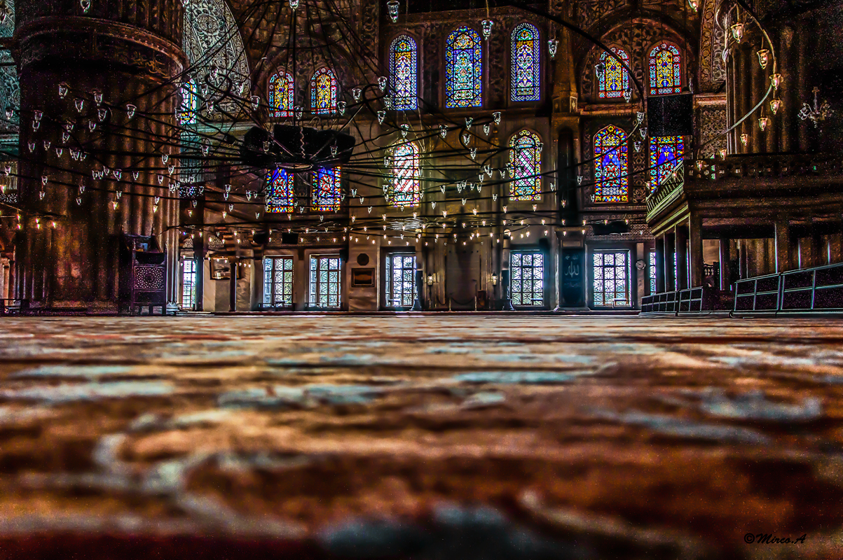 the art of the blue mosque.