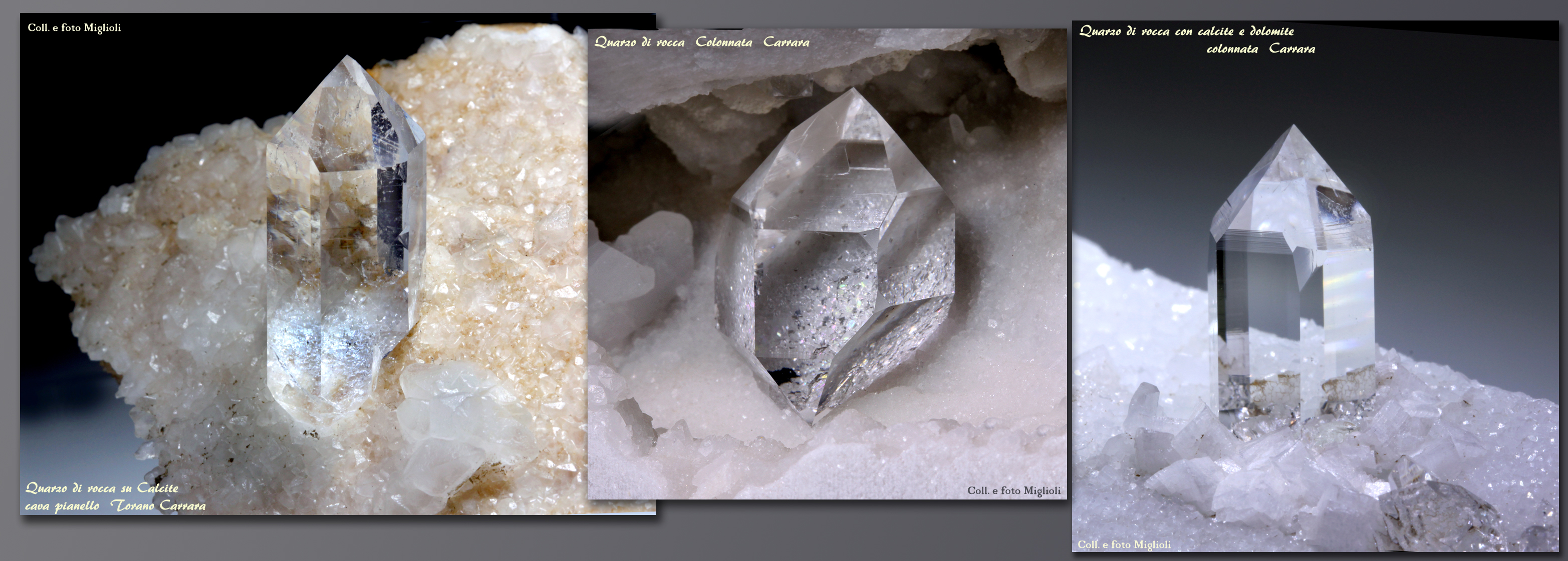 Quarzo di rocca in marmo statuario dalle cave di Carrar