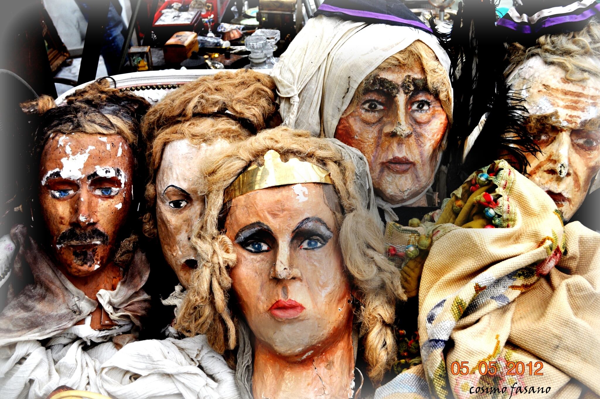 maschere mercatino baratto e usato bidonville(na)