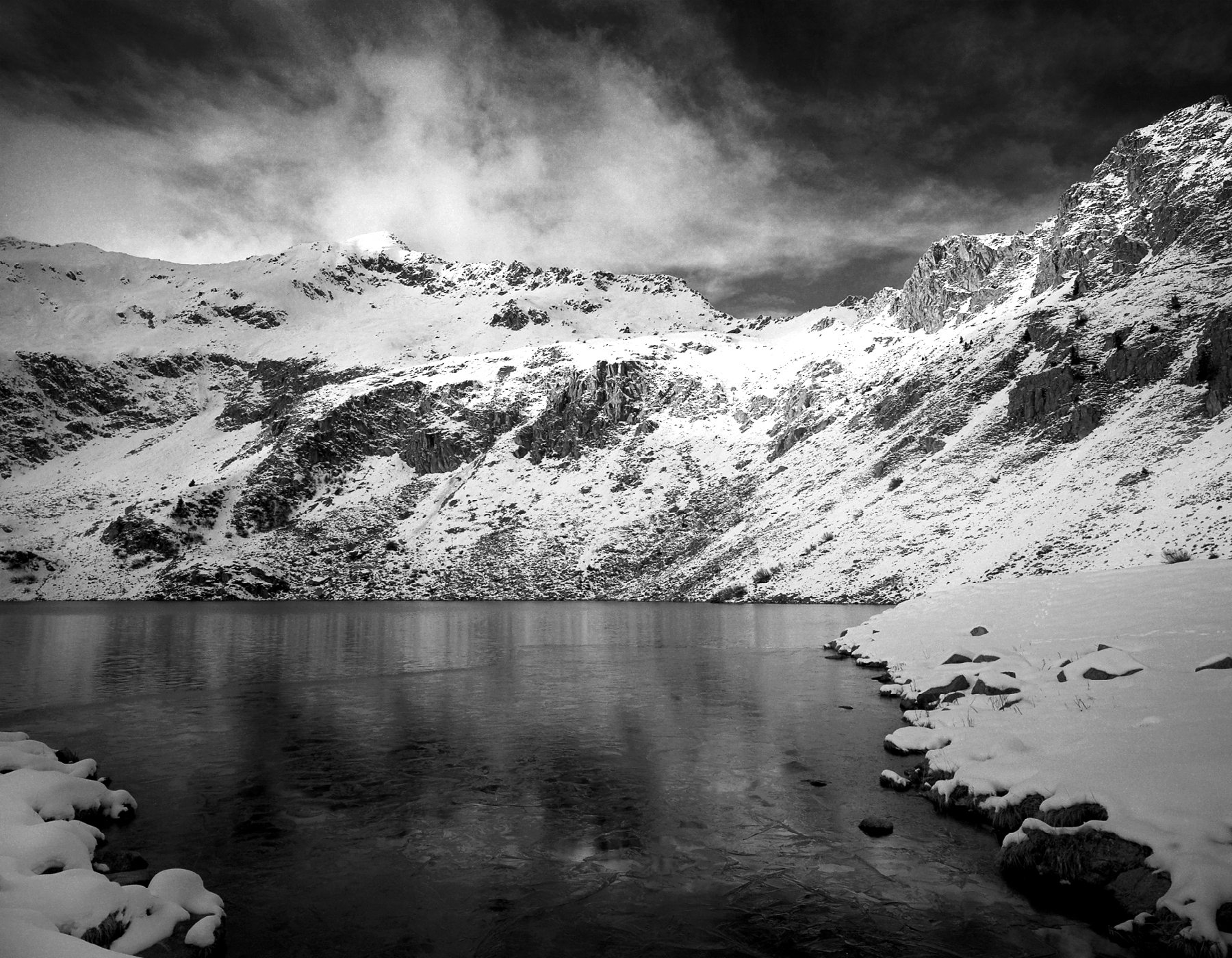 Twisted Lake, Dolomites, Italy