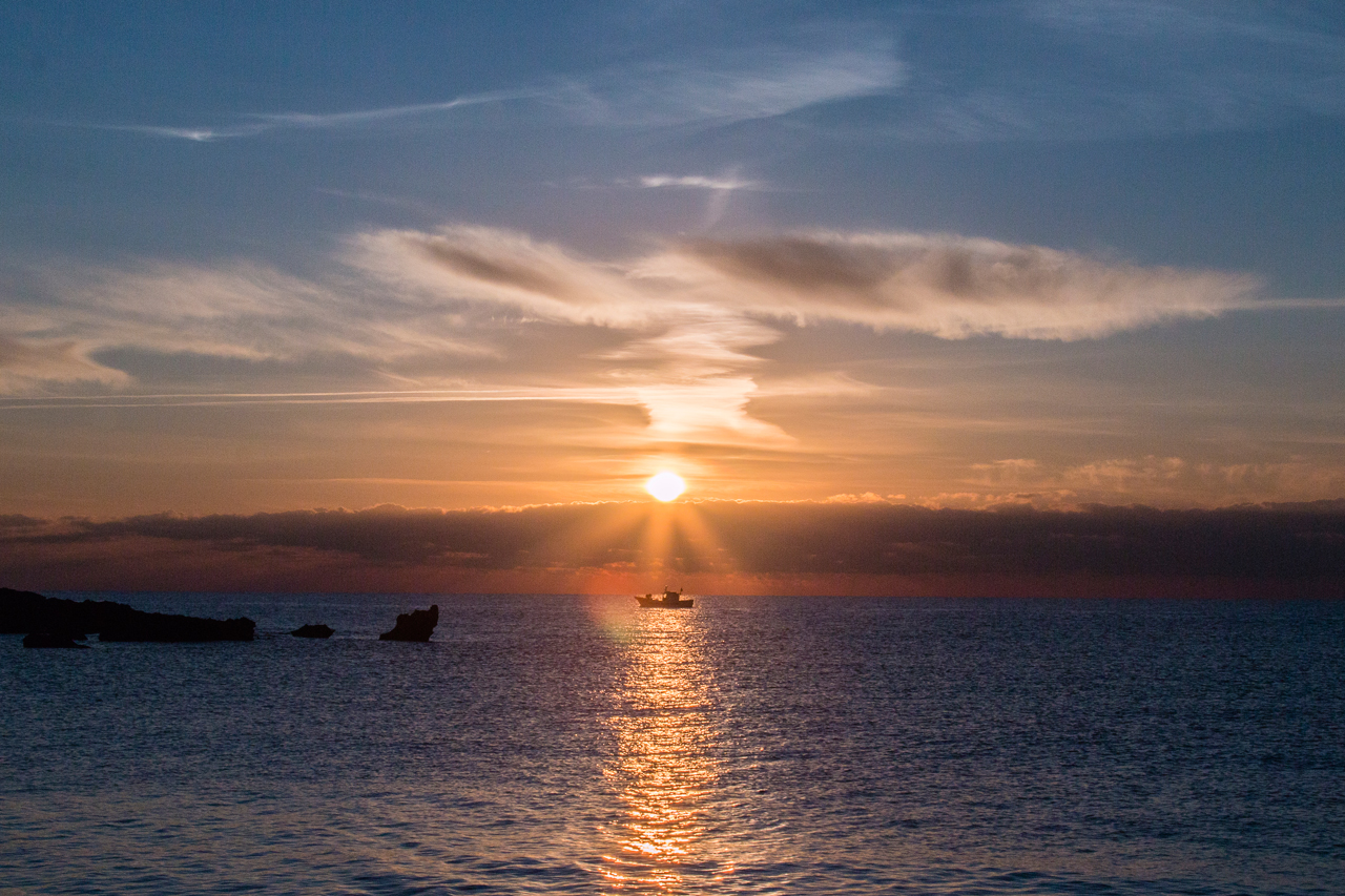 sailing through the sun