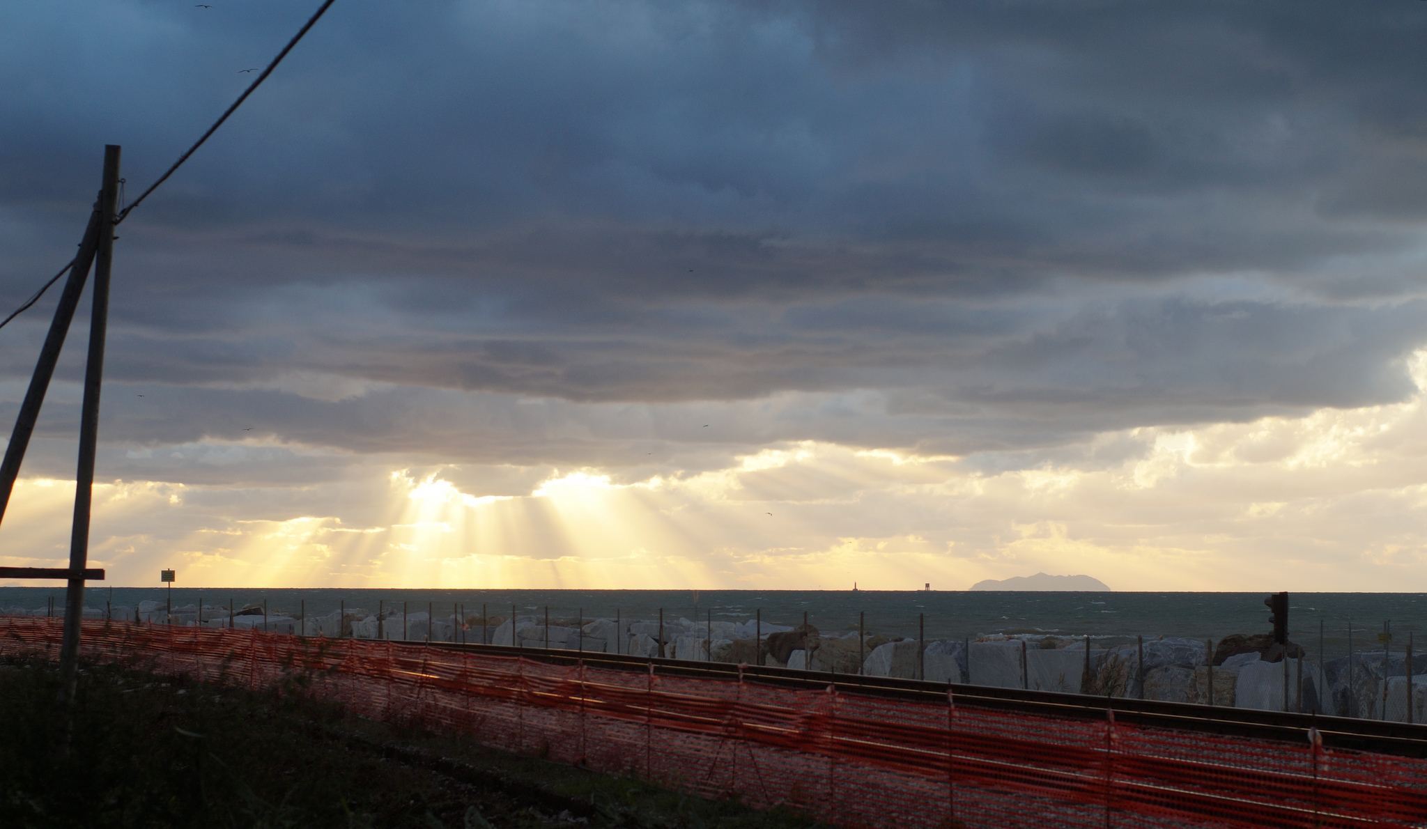 Gorgona from the dock Tuscany