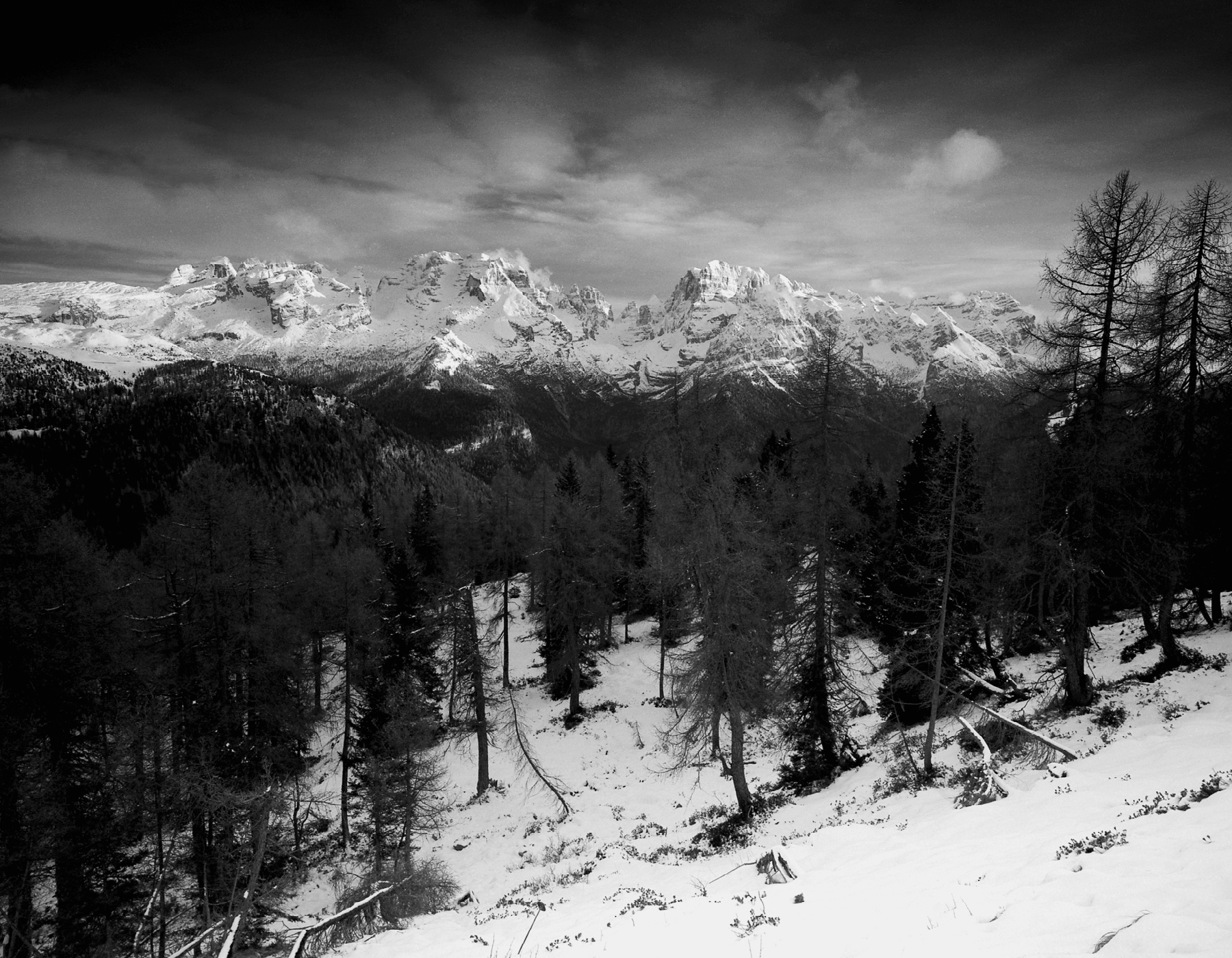 View of the Brenta Dolomites