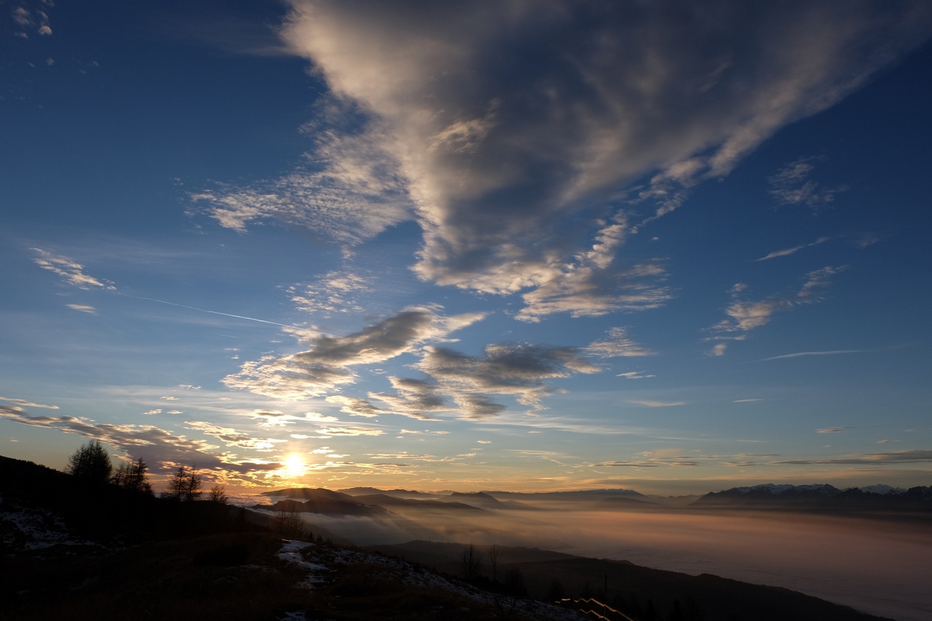 Tramonto sulla Valbelluna