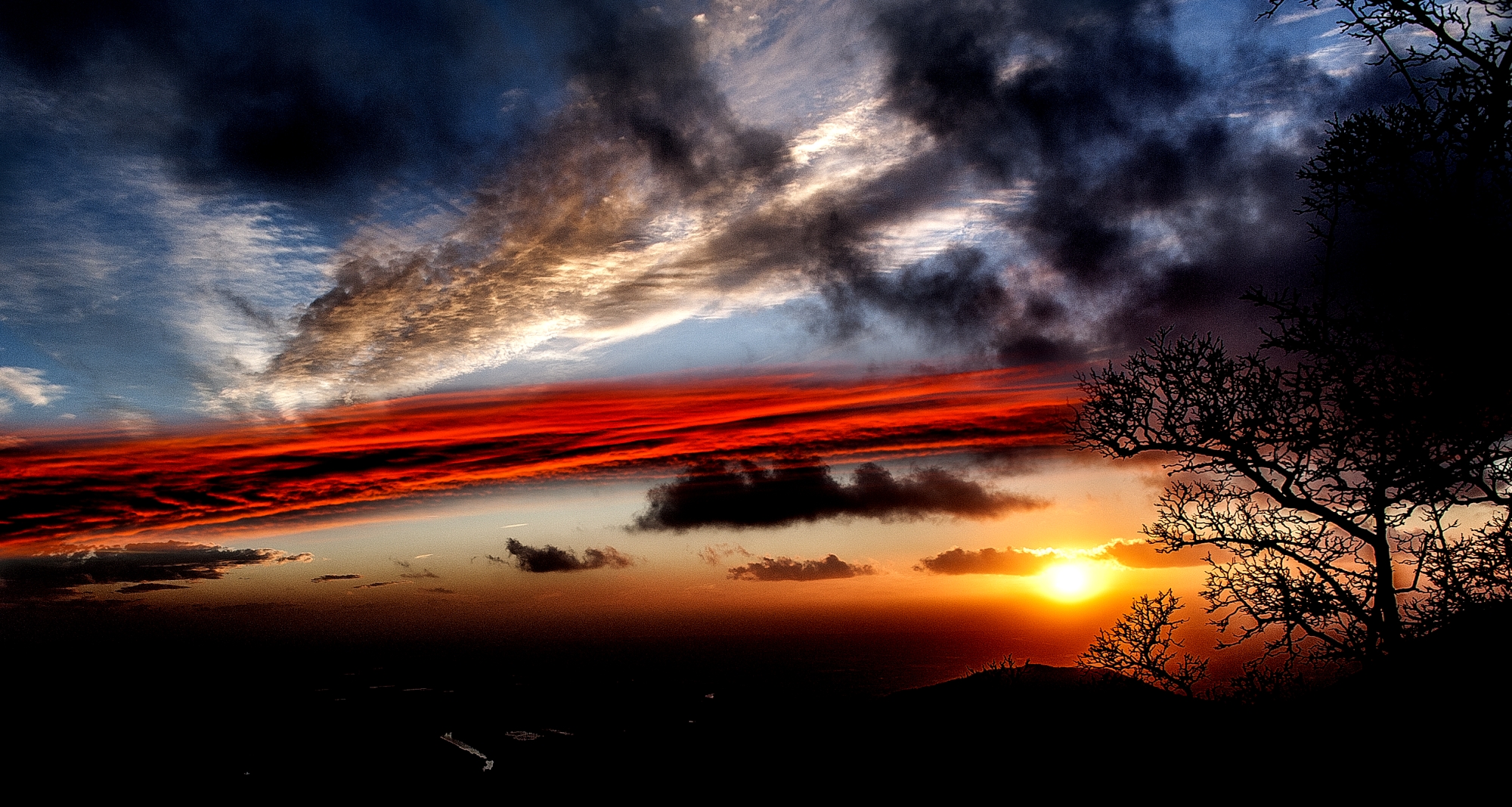 Tramonto dal Monteserra