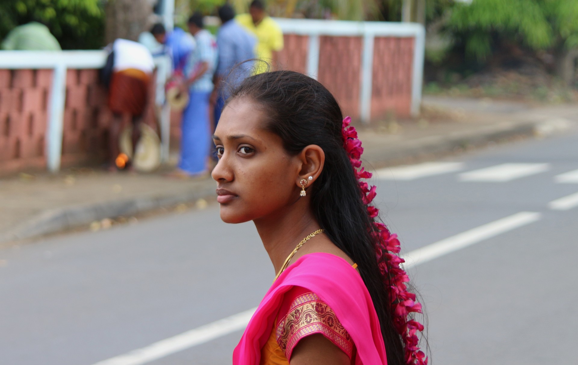 ragazza a festa Indu Mauritius