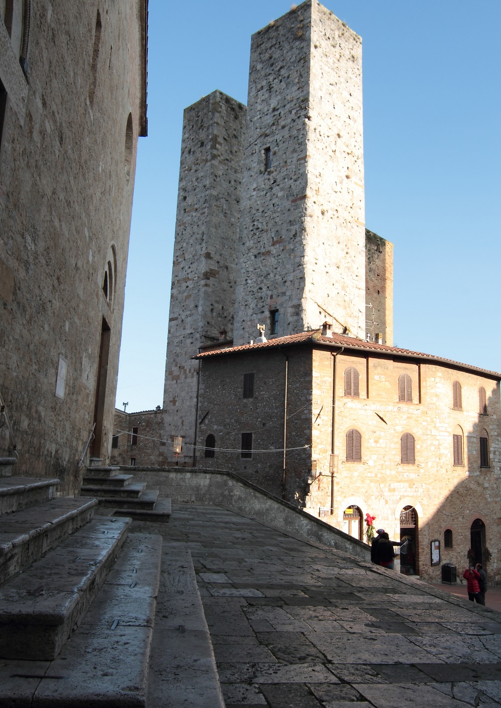 The first real twin towers.