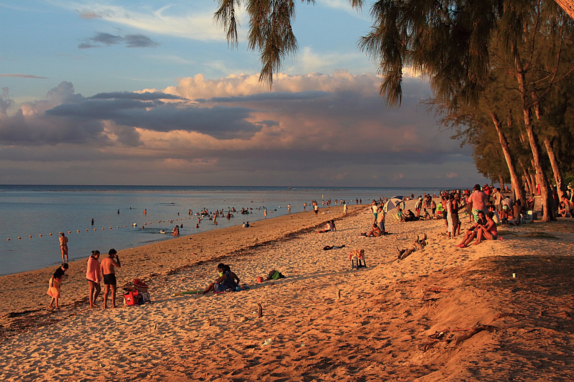 beach at sunset (Flic en Flac) Mauritius