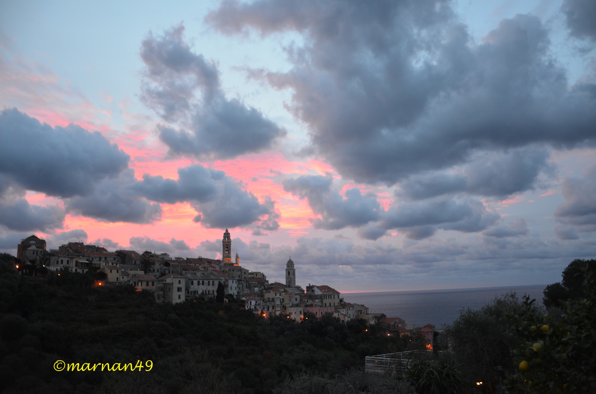 Cielo e nuvole rosa2