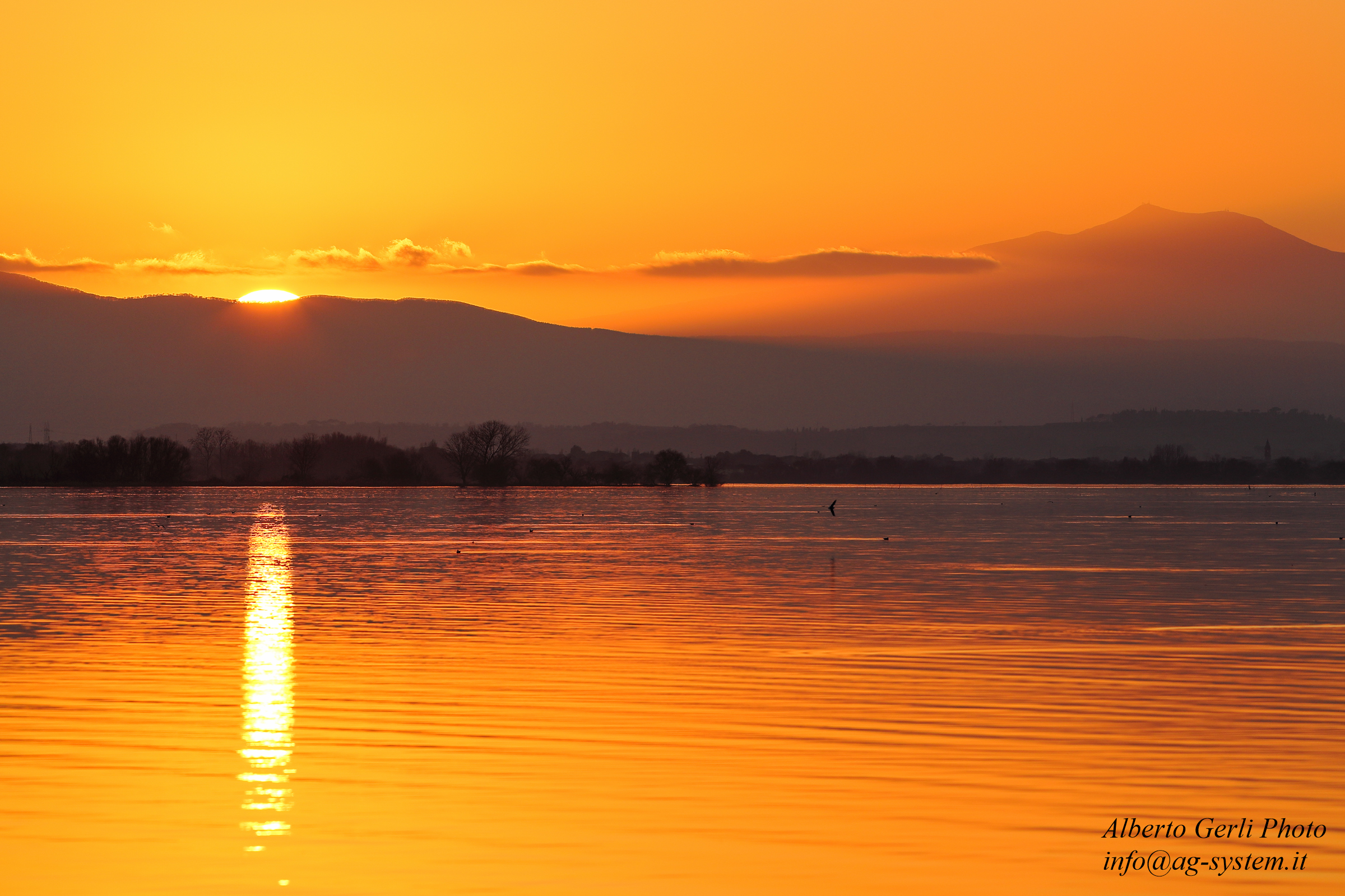 Tramonto sul Trasimeno