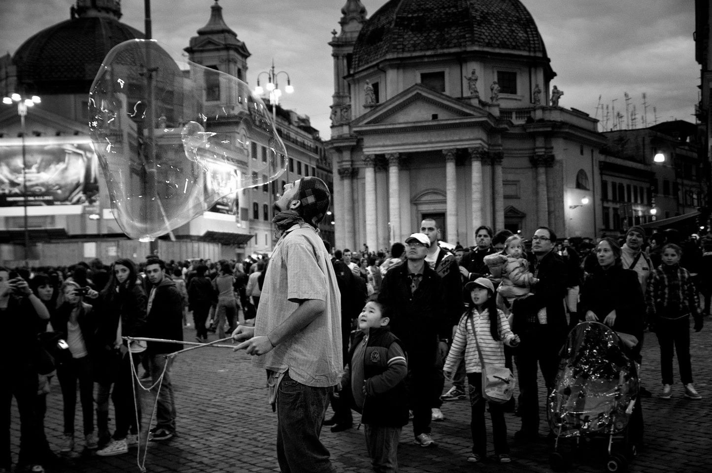 The artist of the bubbles