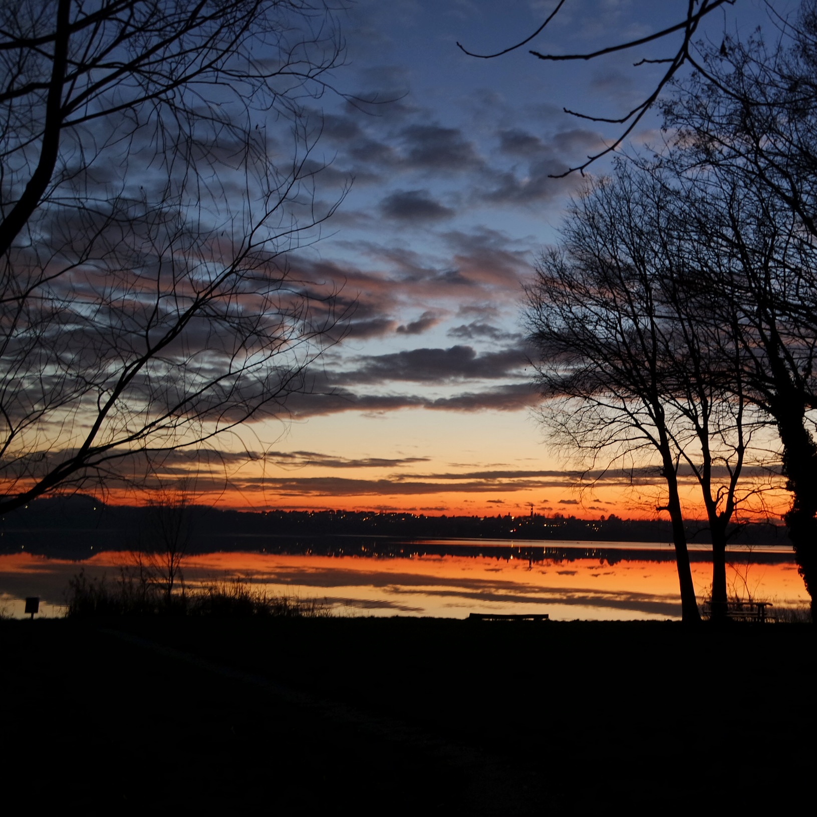 tramonto lago di annone