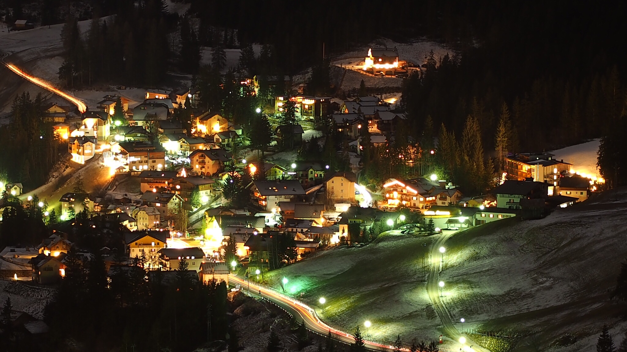 Night Landscape Dolomites