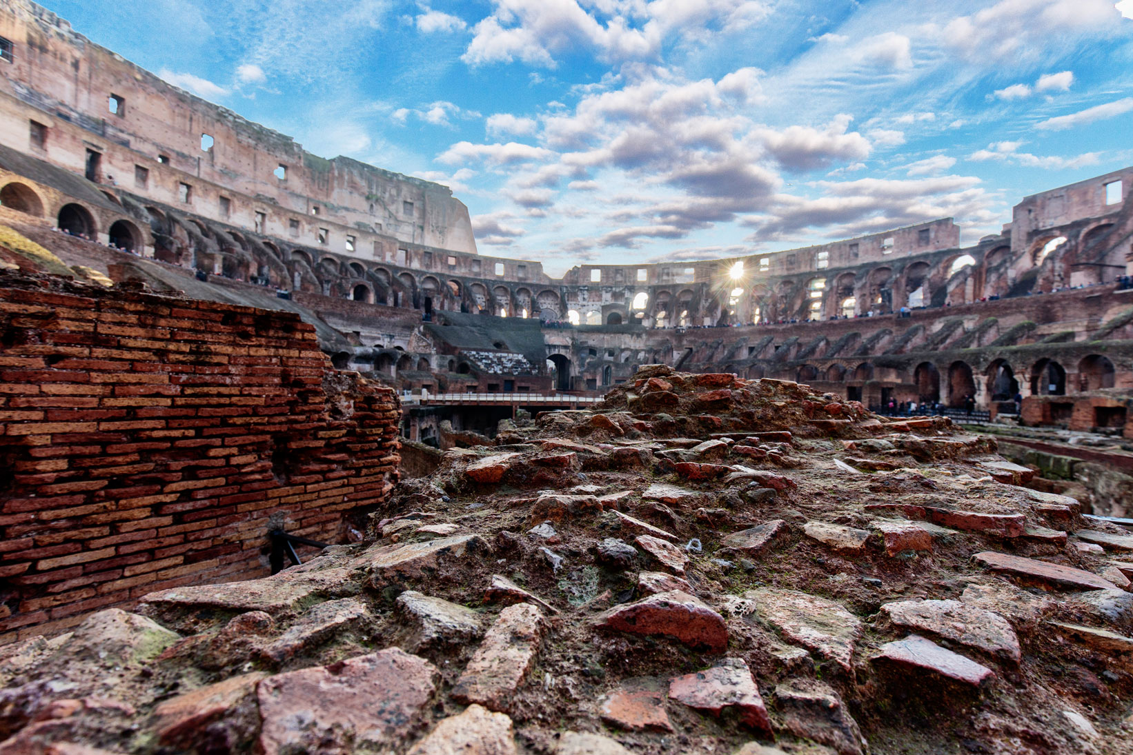 inside the coliseum