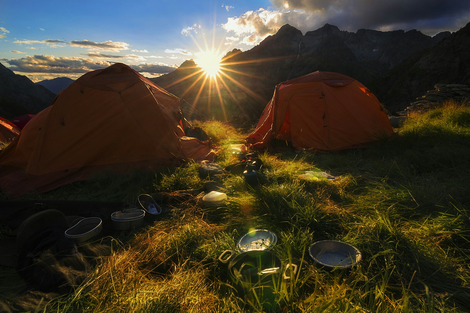Sunset in val Codera