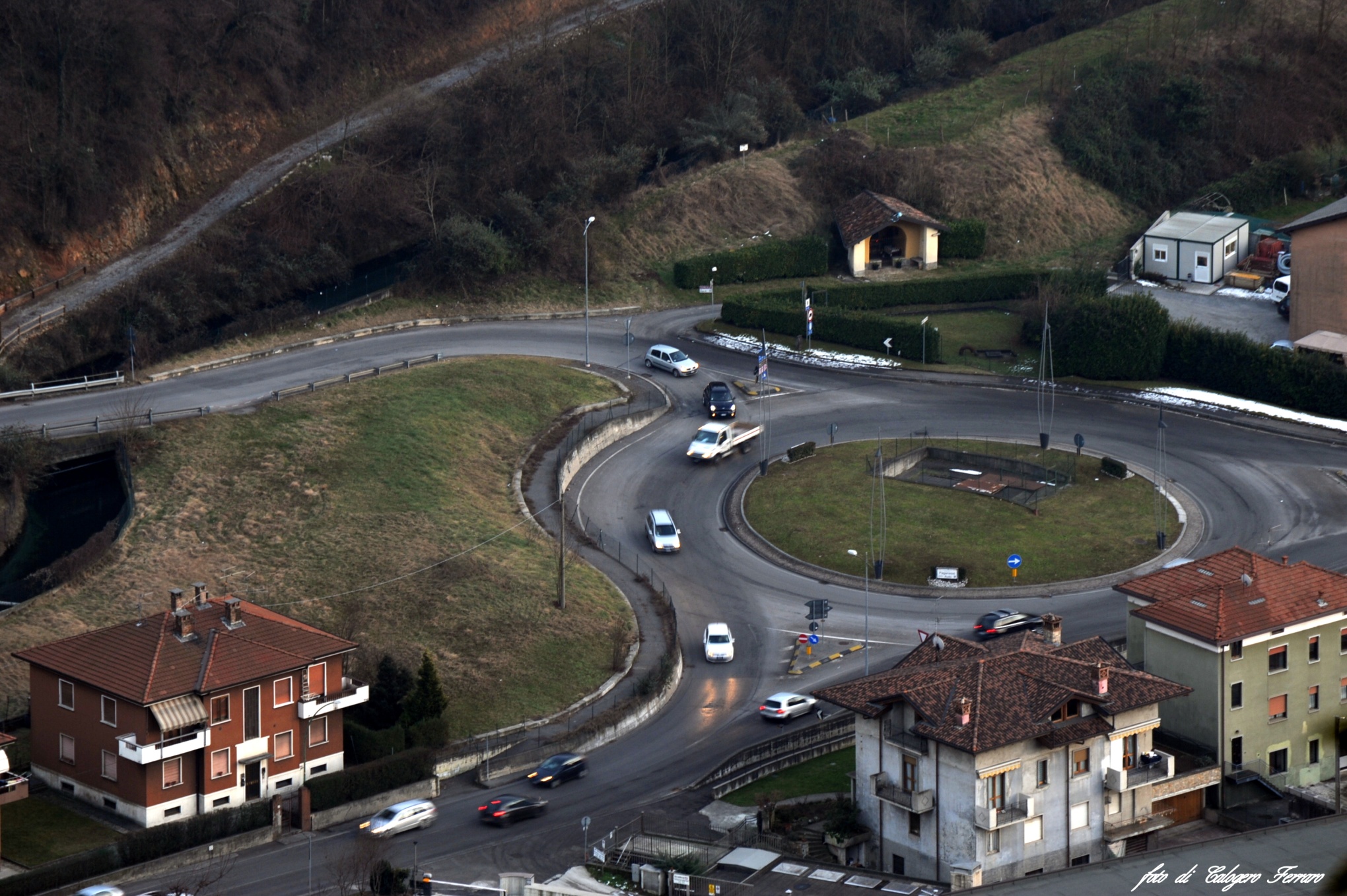 Rotonda di Colzate, vista dal Santuario di San Patrizio